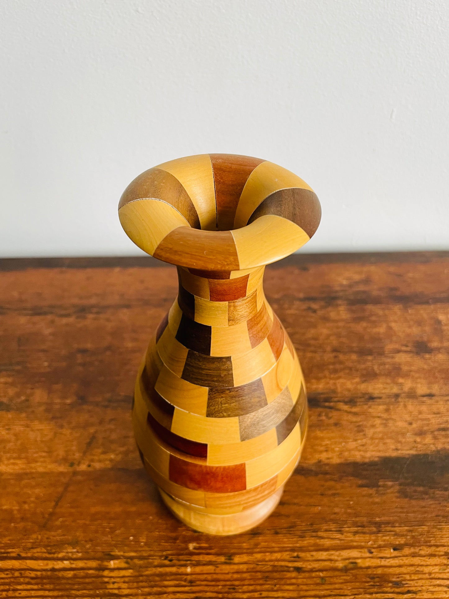 Wood Turned Segmented Vase