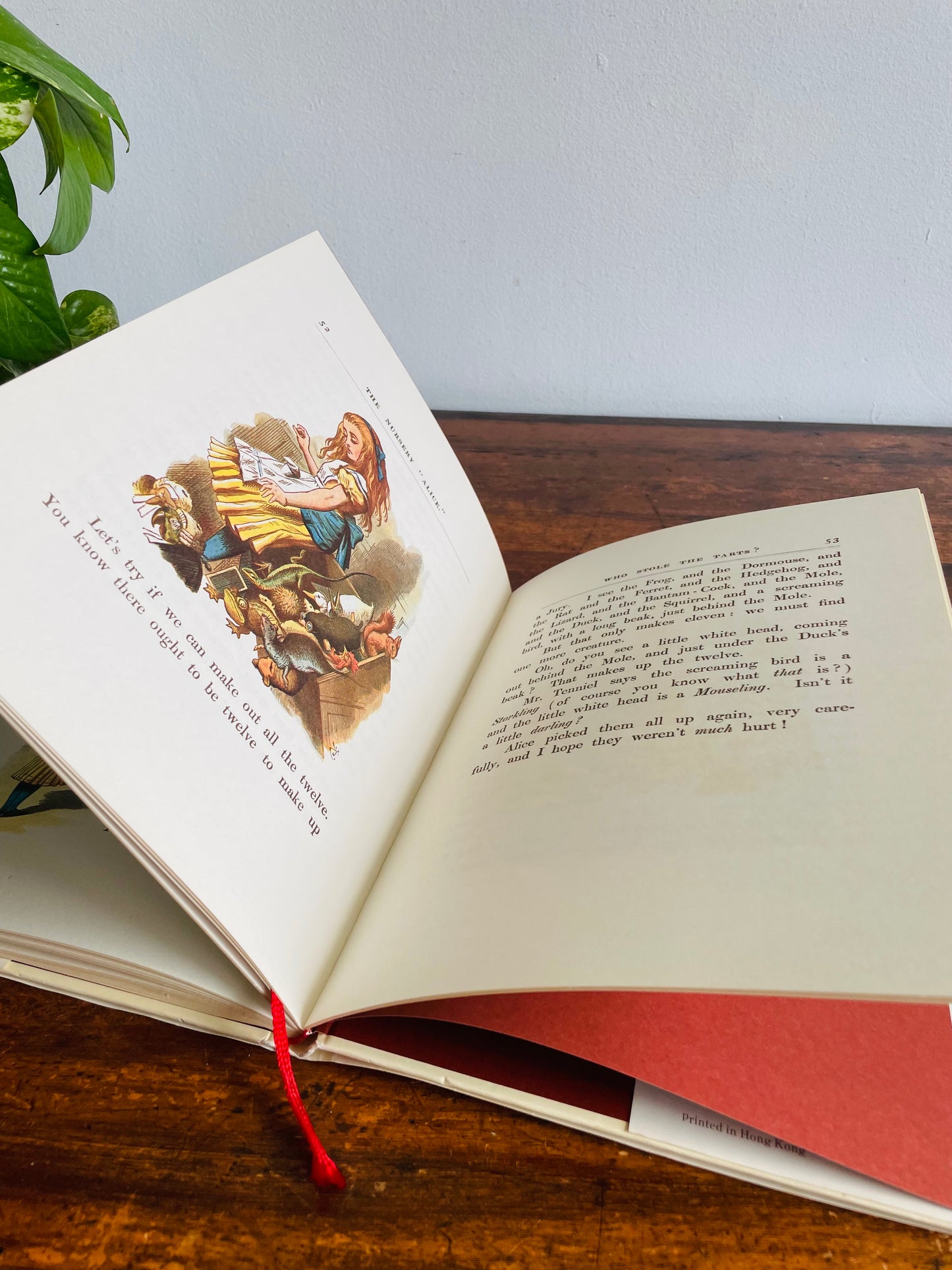 The Nursery Alice by Lewis Carroll Hardcover Book - 1980 Reprint