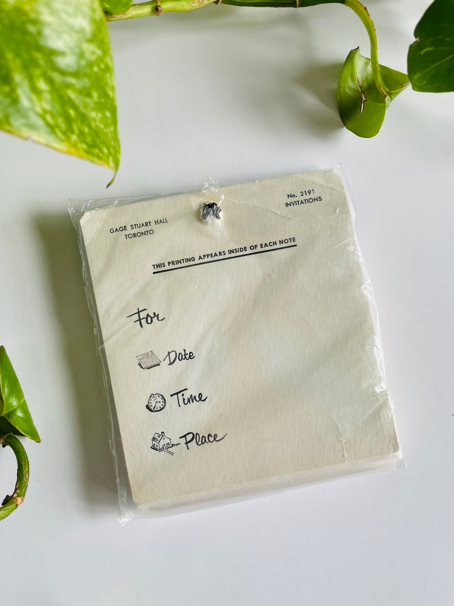 Vintage Brand New Package of 10 Cards - You Are Invited - Gage Stuart Hall Toronto Notes for All Occasions