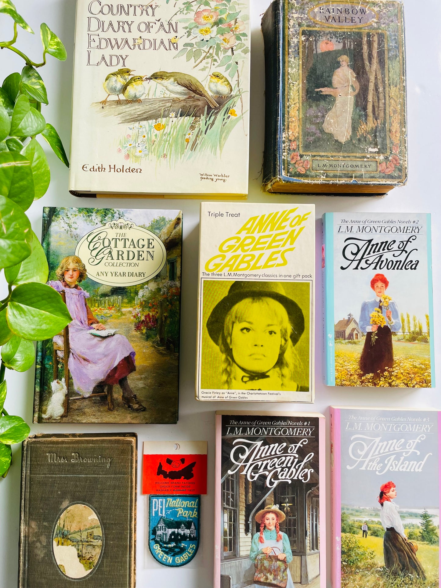 Vintage Anne of Green Gables, Anne of Avonlea & Anne of the Island Paperback Books by L.M. Montgomery - Set of 3 (1992)