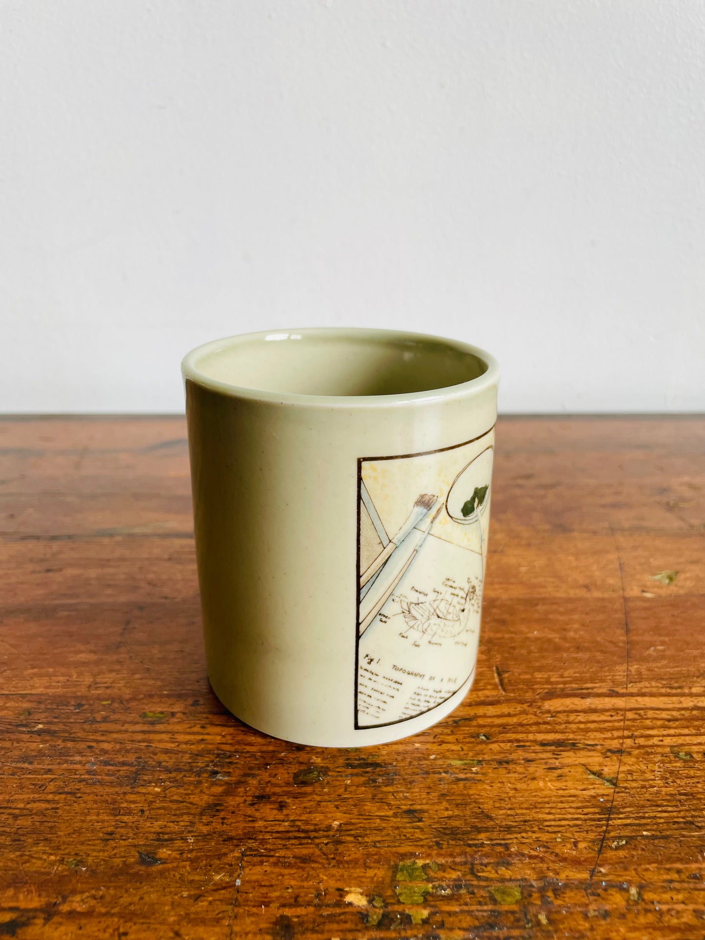 Otagiri Japan Topography of a Duck Mug