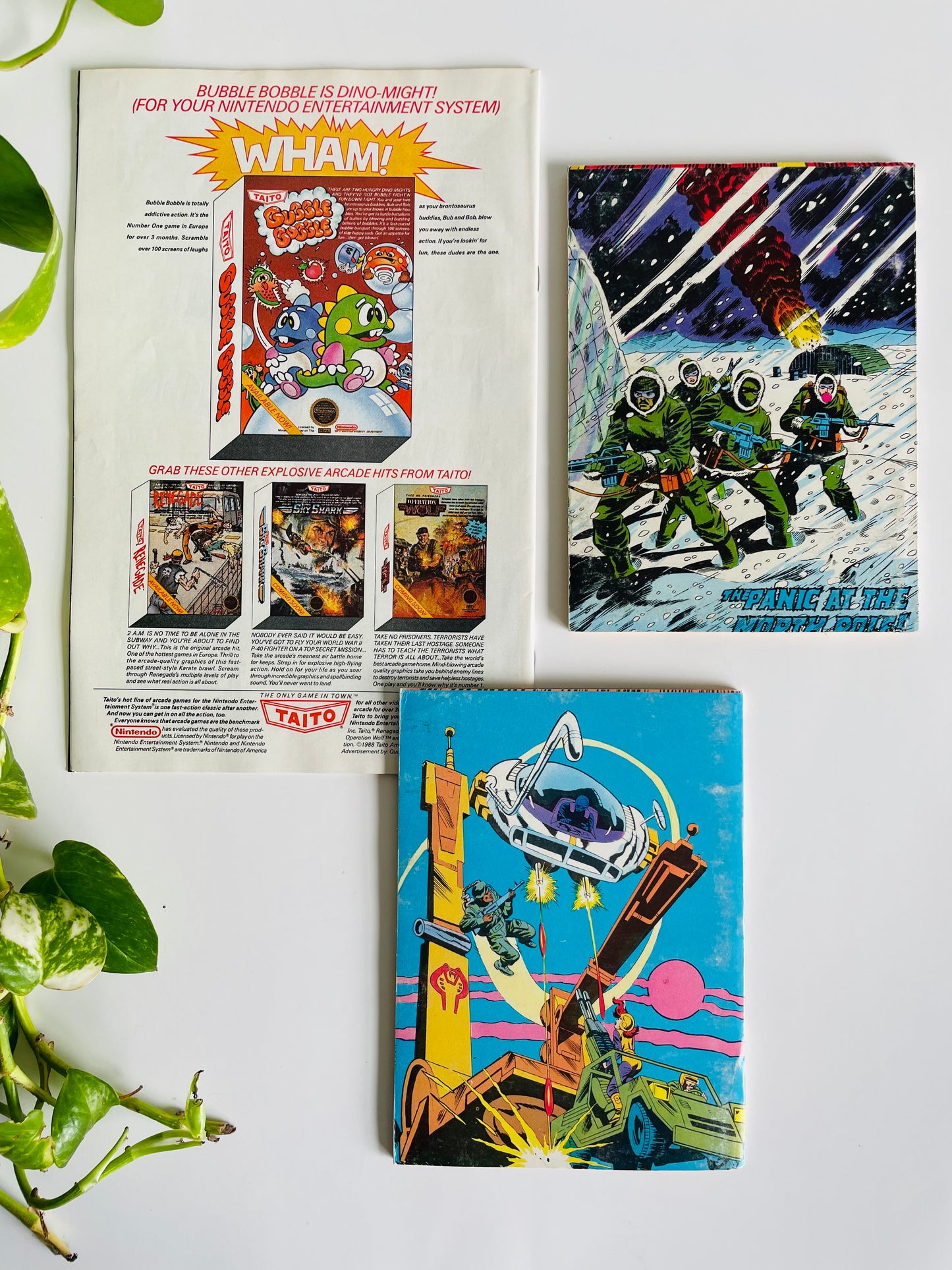 Vintage 1986, 1987, 1989 Marvel G.I. Joe Comic Book Bundle - Includes 3 Comics - Issue 1, Issue 3, Issue 84 - G.I. Joe Comics Magazine