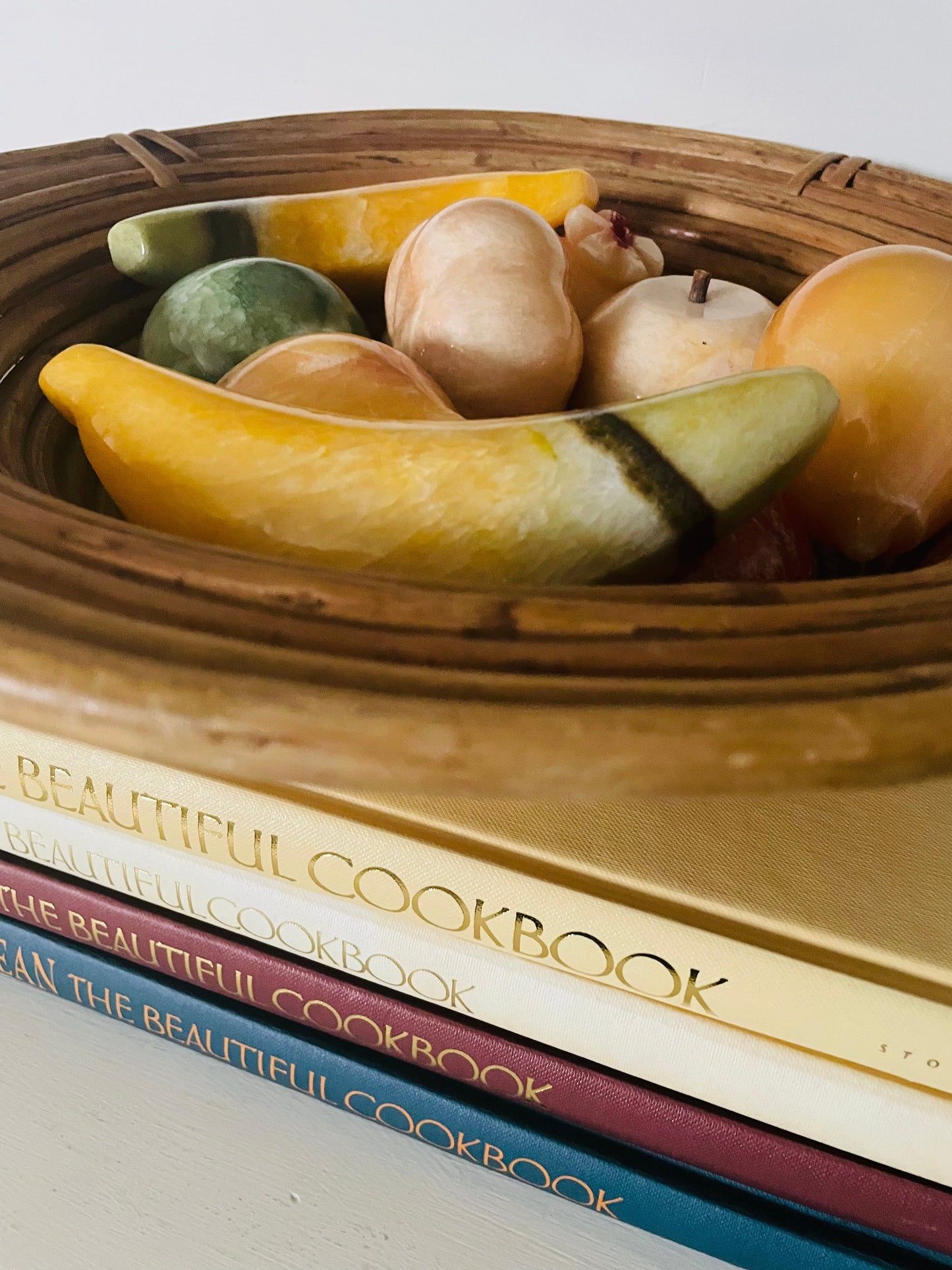Polished Alabaster Marble Fruit - Yellow Pineapple