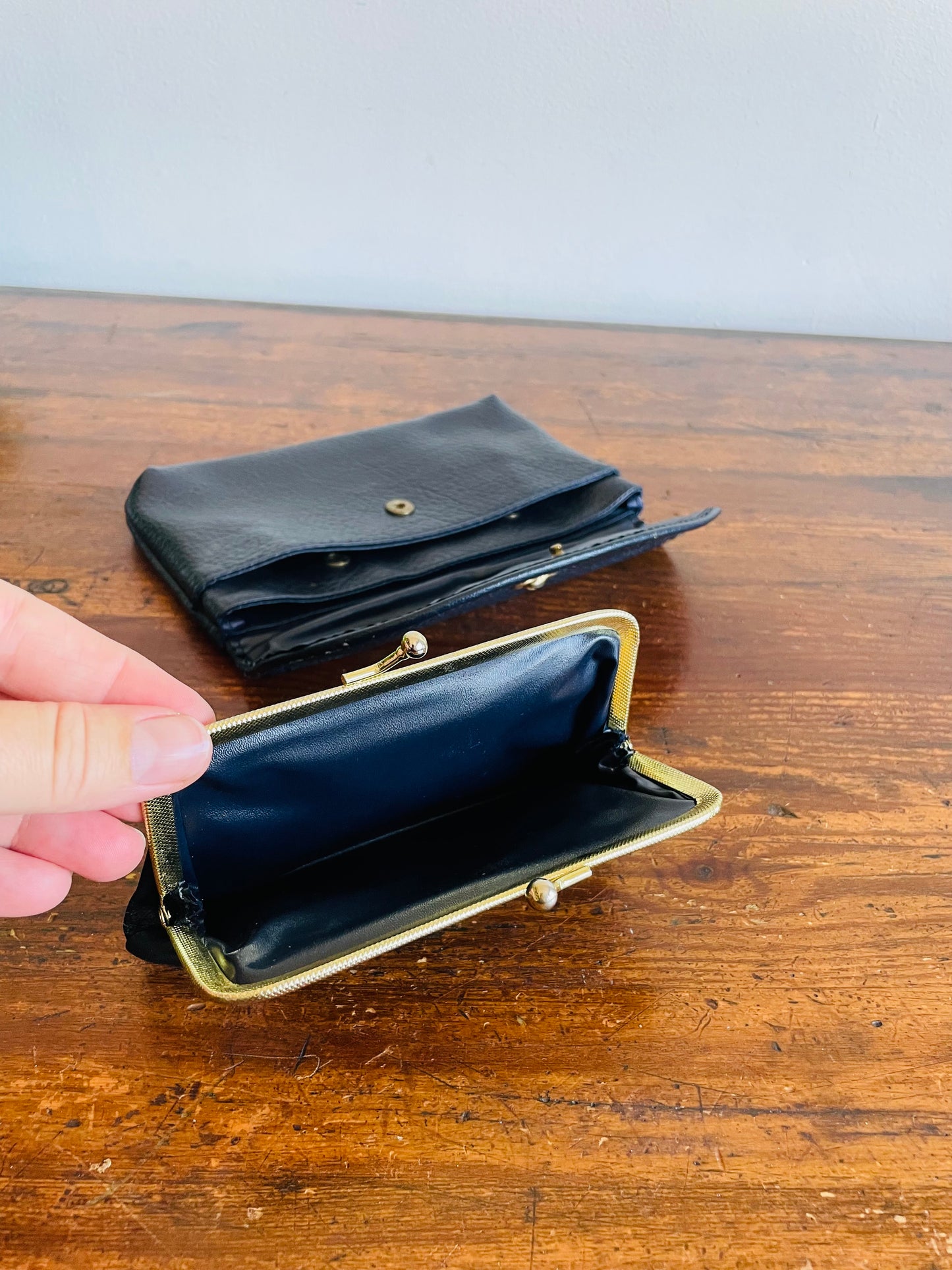 Clutch Wallet Pouch with Detachable Coin Purse Inside