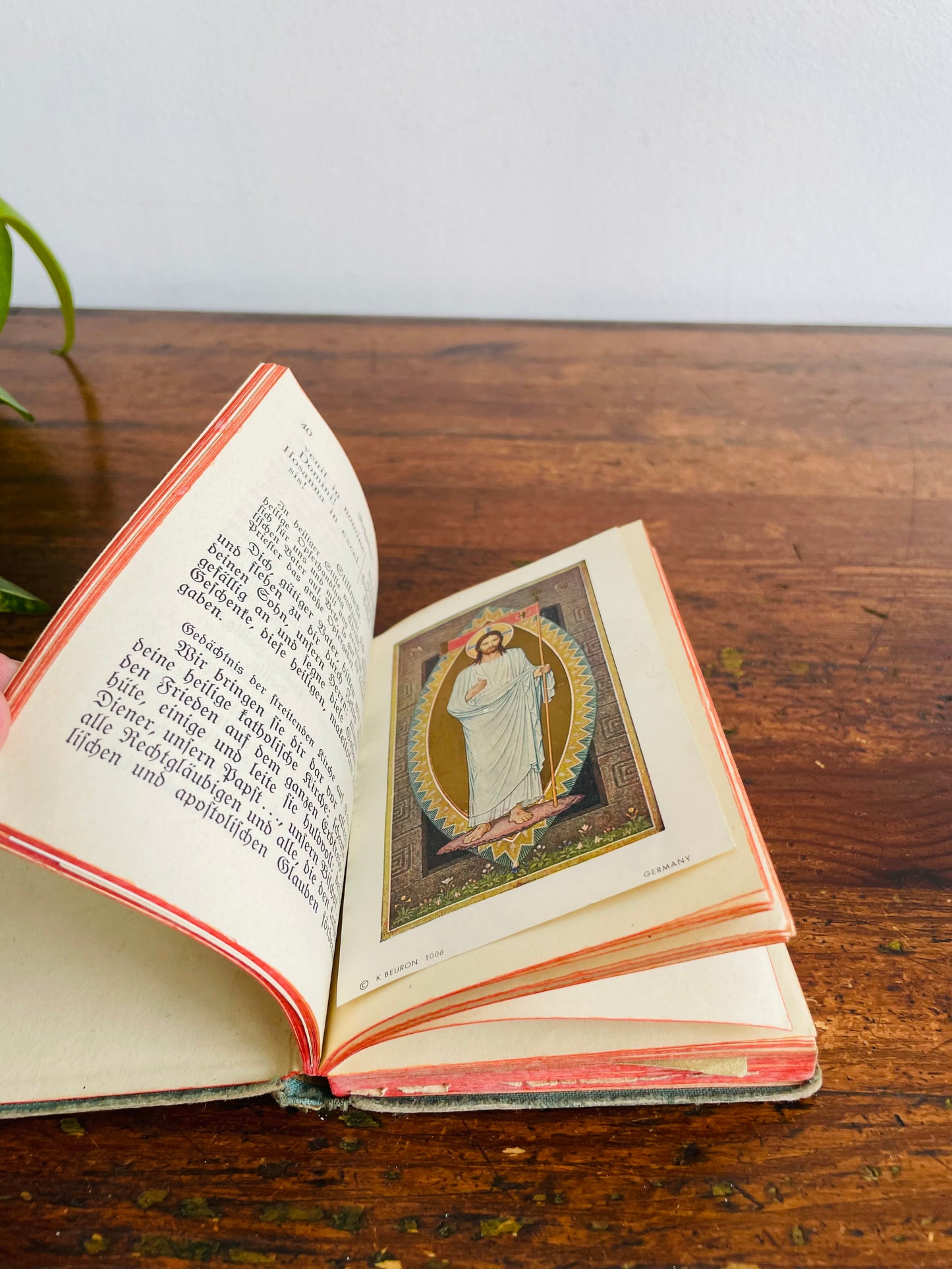 German Language Prayer Booklet - Clothbound Hardcover Pocket Book (1930s?)