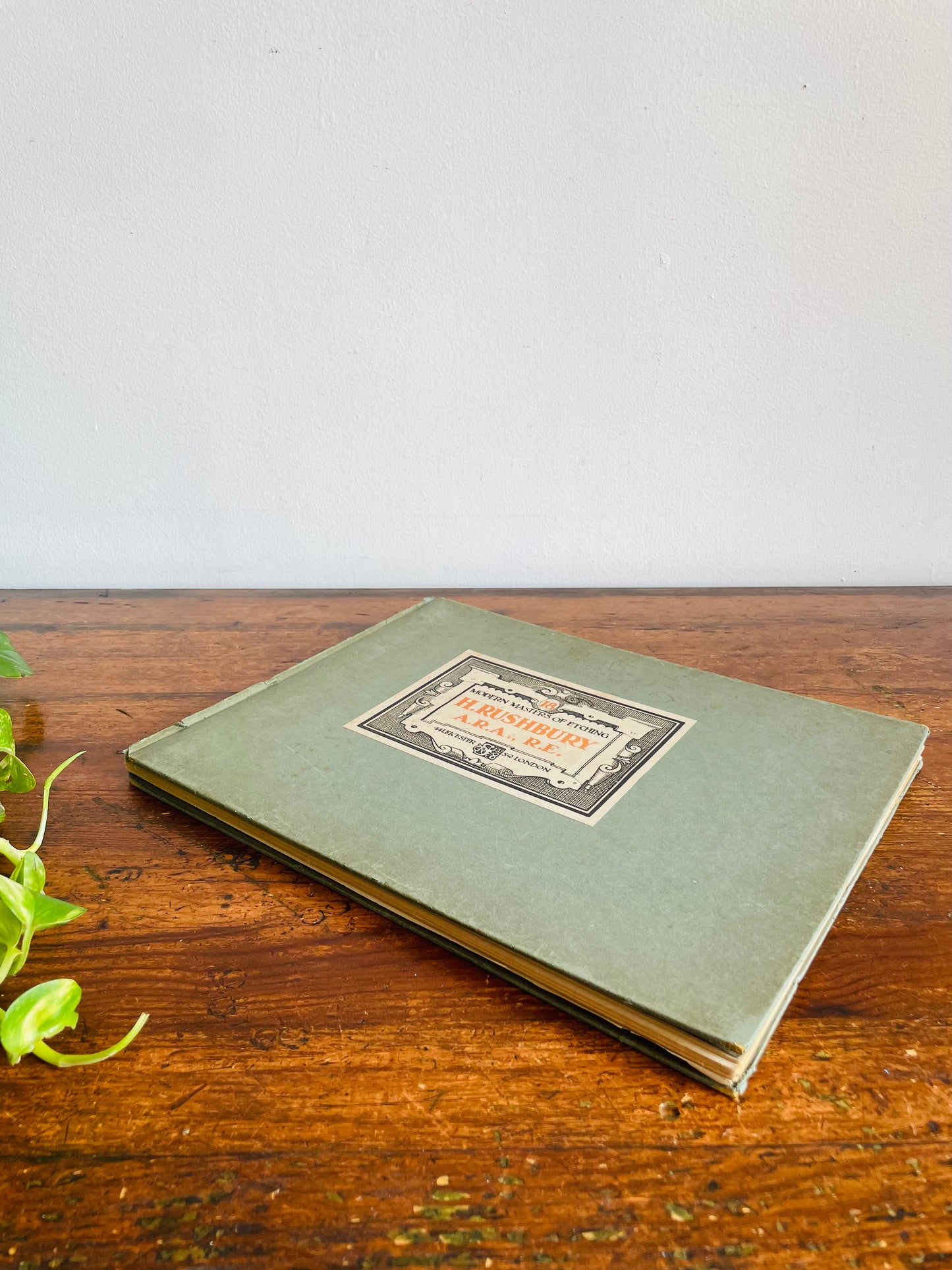 Modern Masters of Etching #18 H. Rushbury Hardcover Art Book (1928) - Great Prints for Framing!