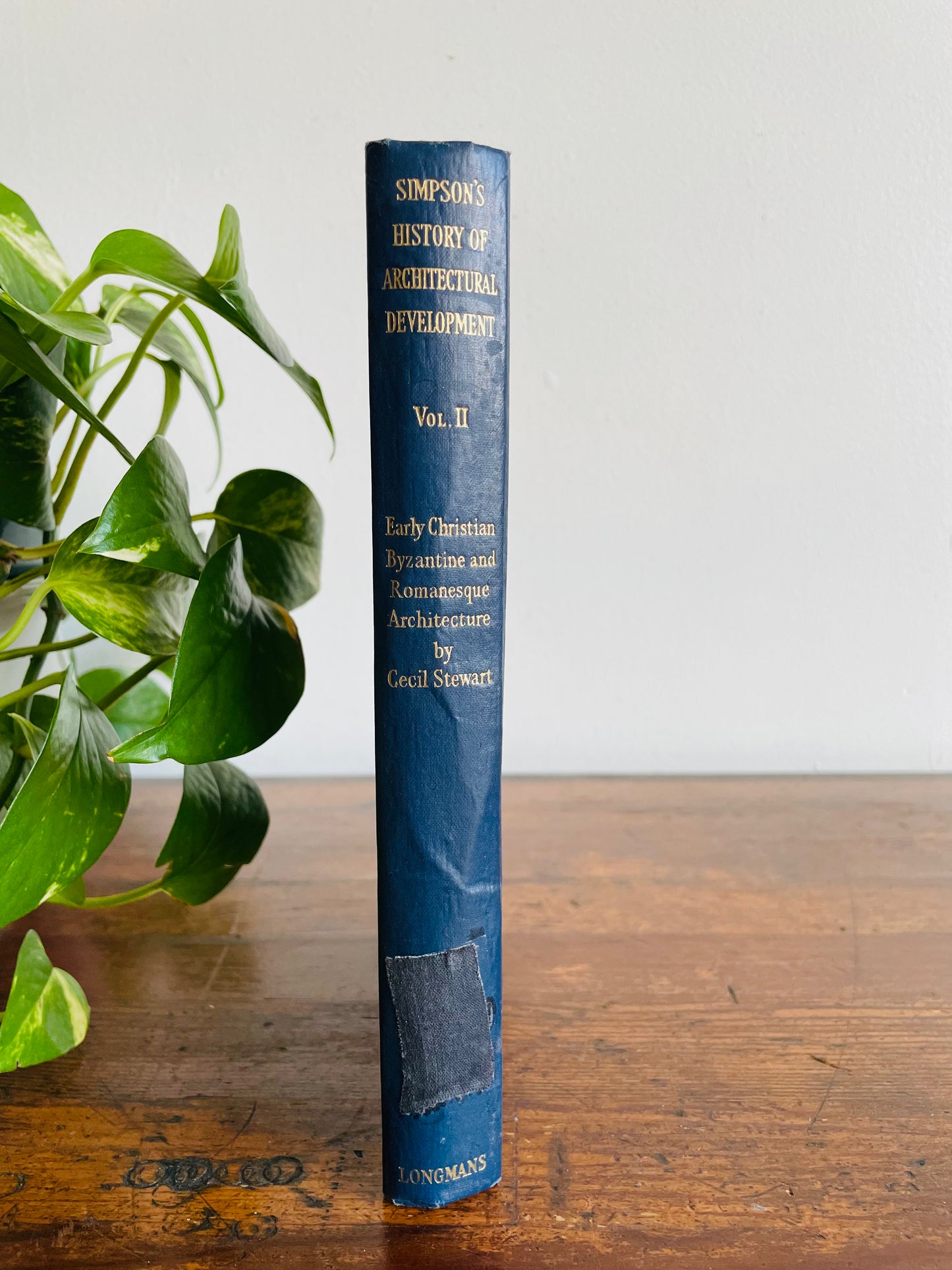 Simpson's History of Architectural Development Volume II by Cecil Stewart Hardcover Book - Early Christian, Byzantine & Romanesque Architecture (1959)