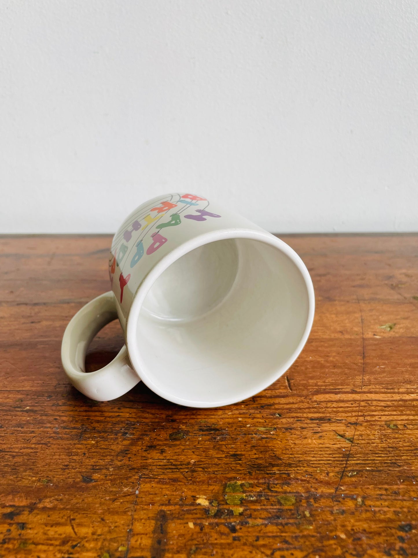 Happy Birthday Mug with Bright Balloon Letters