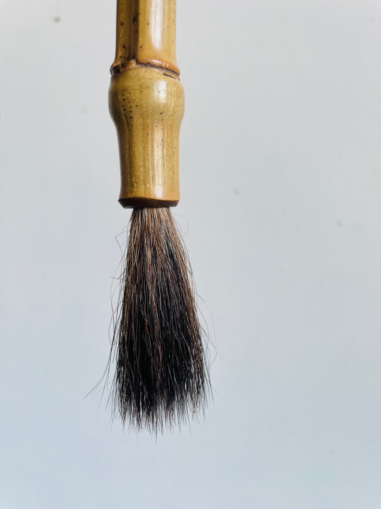 Vintage Bamboo Handle Calligraphy Brush with Horse Hair