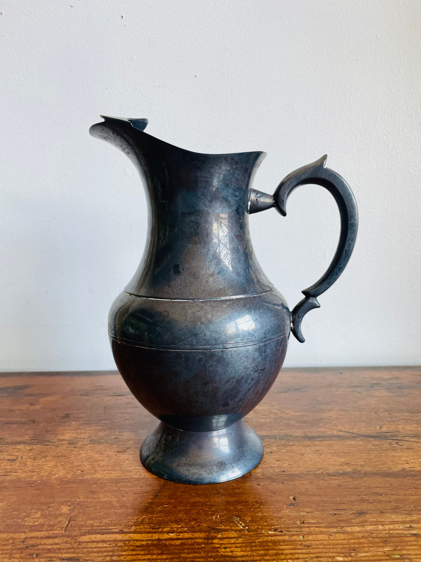 Vintage Silver-Plated Pitcher Carafe Jug or Vase