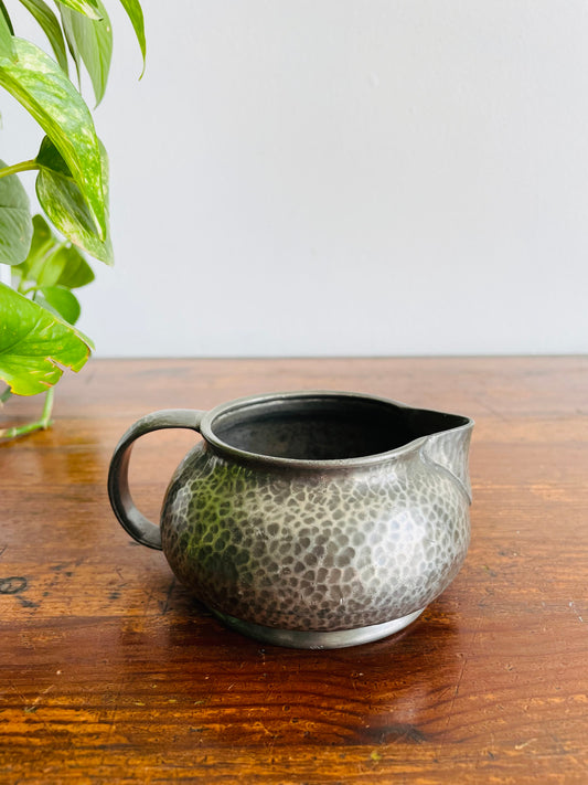 Hammered English Pewter 01075 Creamer Pitcher Jug - Made in England
