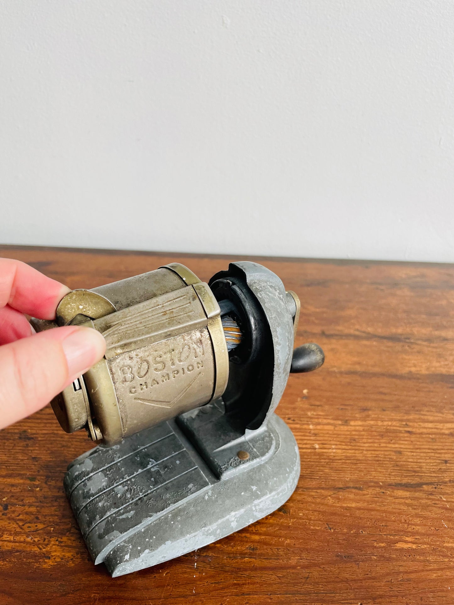 Boston Champion Hand Crank Desktop Pencil Sharpener