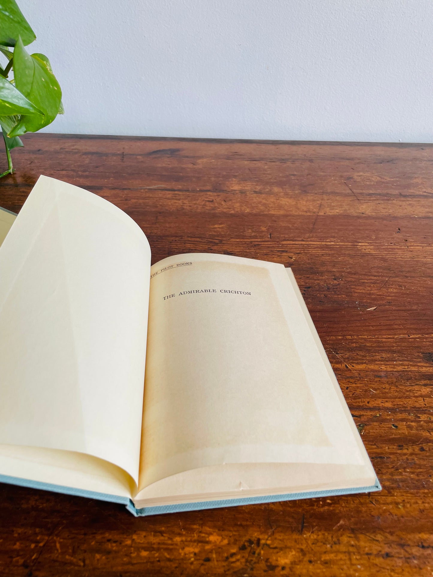 The Admirable Crighton by J. M. Barrie Clothbound Hardcover Book (1958) - Shipwreck Comedy Play