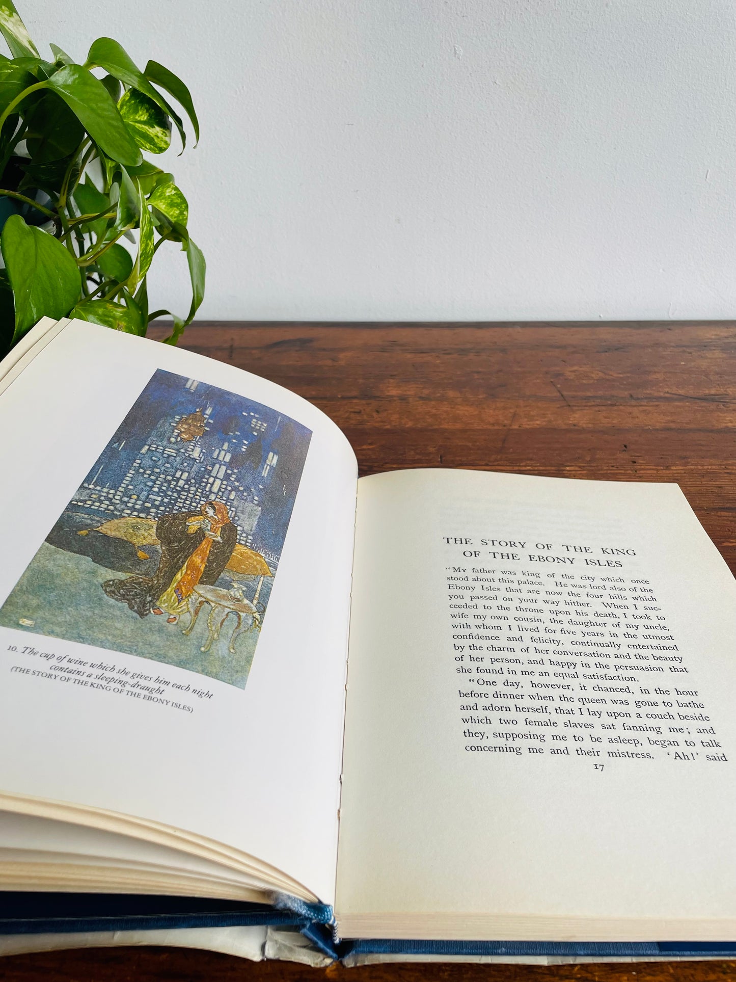 Arabian Nights Hardcover Book - Classic Collector's Series Selection of Tales Retold by Laurence Houseman & Illustrated by Edmund Duluc (1983)