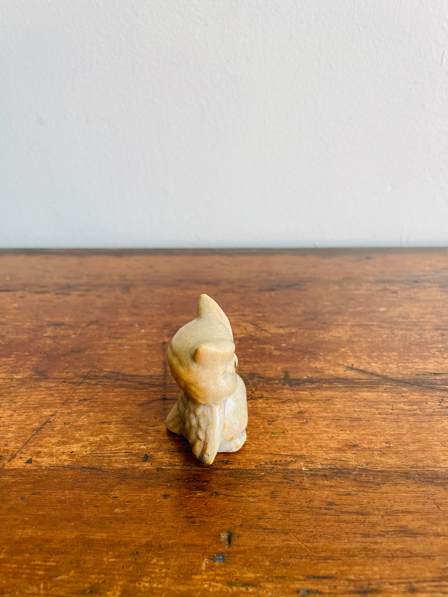 Mini Glazed Owl Figurine - Ting Things Hand Crafted in Canada