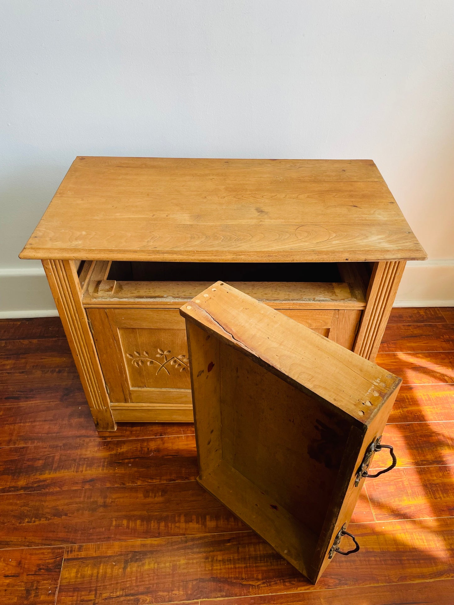 Antique 1800s Pine Wood Cabinet - Gilchrist Green & Co. Union Furniture Factory Wingham, Ontario - PICK-UP ONLY