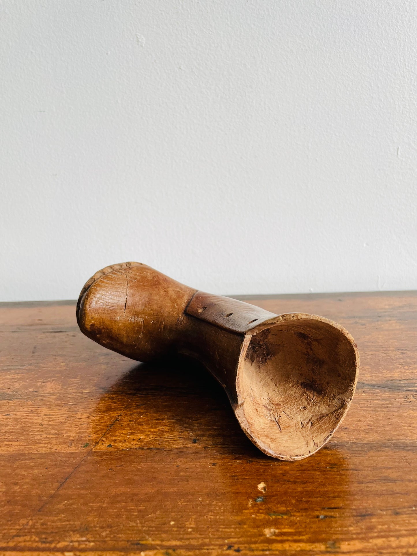 Handmade Wooden Boot Shoe - Carved From a Single Piece of Wood!