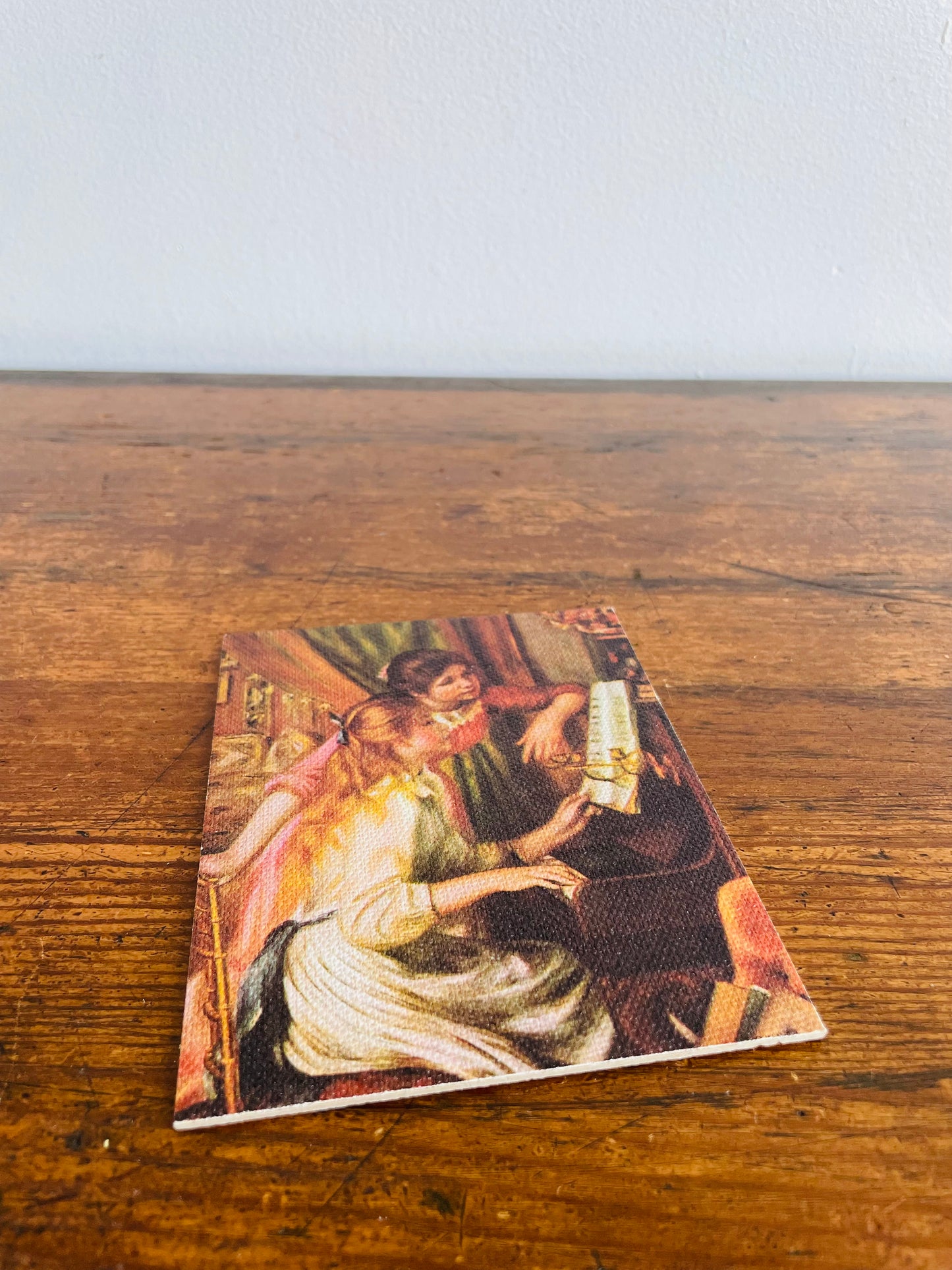 Renoir Print Picture on Board - Girls at Piano / Fillettes Au Piano - Famous Masters on Canvas by W.S.P. International