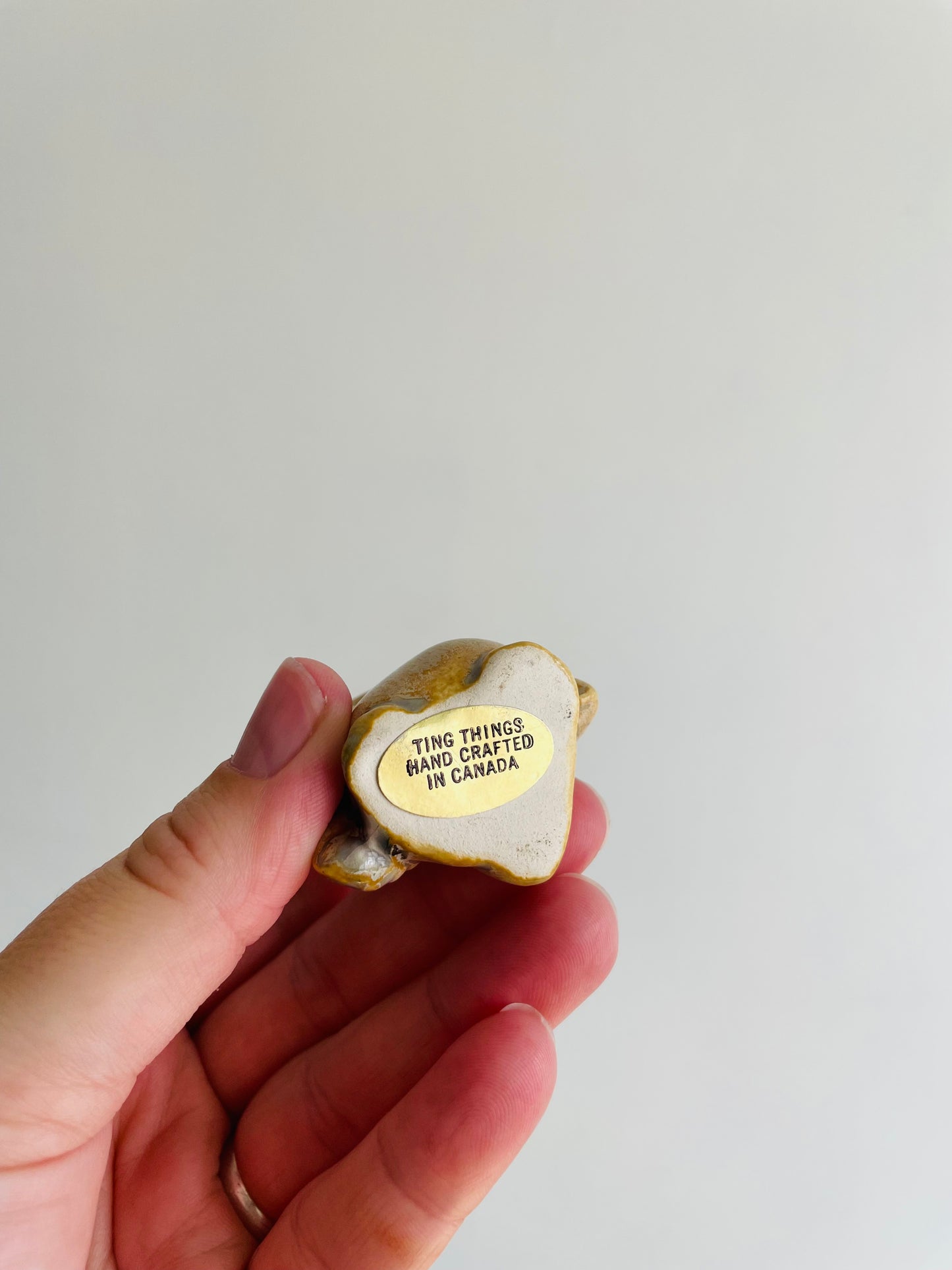 Mini Glazed Owl Figurine - Ting Things Hand Crafted in Canada