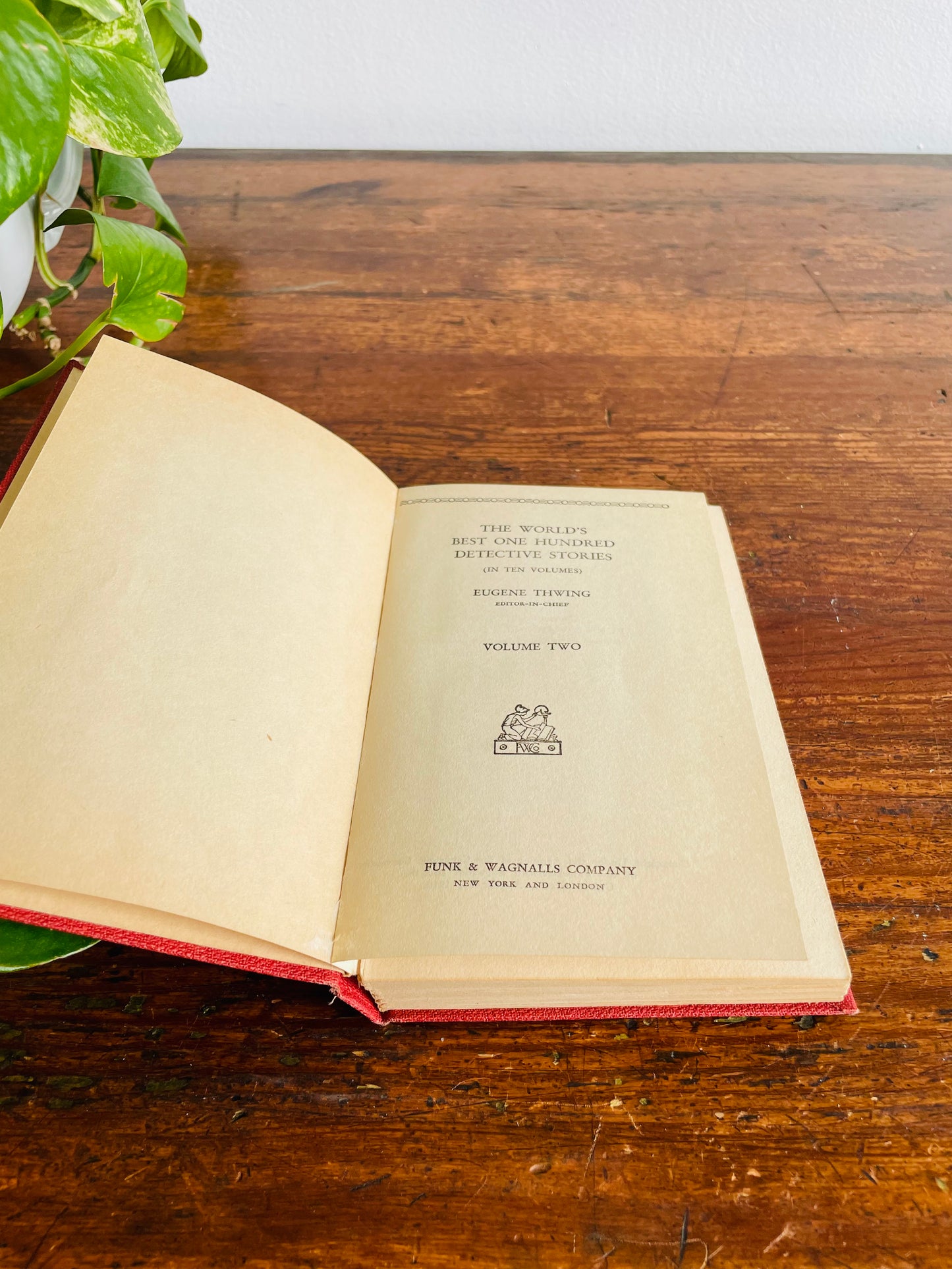 The World's Best 100 Detective Stories (1929) - Bundle of 7 Hardcover Books - Editor in Chief Eugene Thwing - Volumes 1, 2, 3, 5, 6, 8, 10