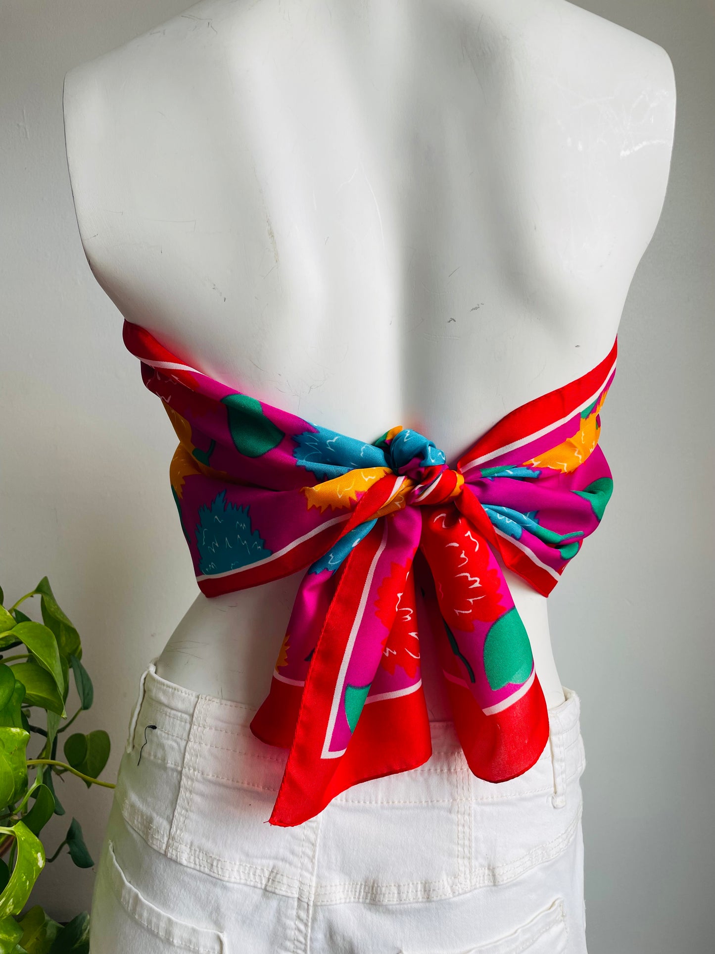 Bright Floral Scarf in Original Gift Box - Made in Italy