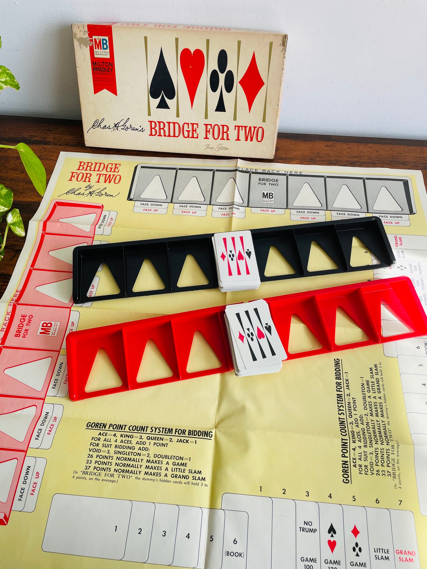 1964 Milton Bradley Company Charles Goren Bridge for Two Fine Edition Game