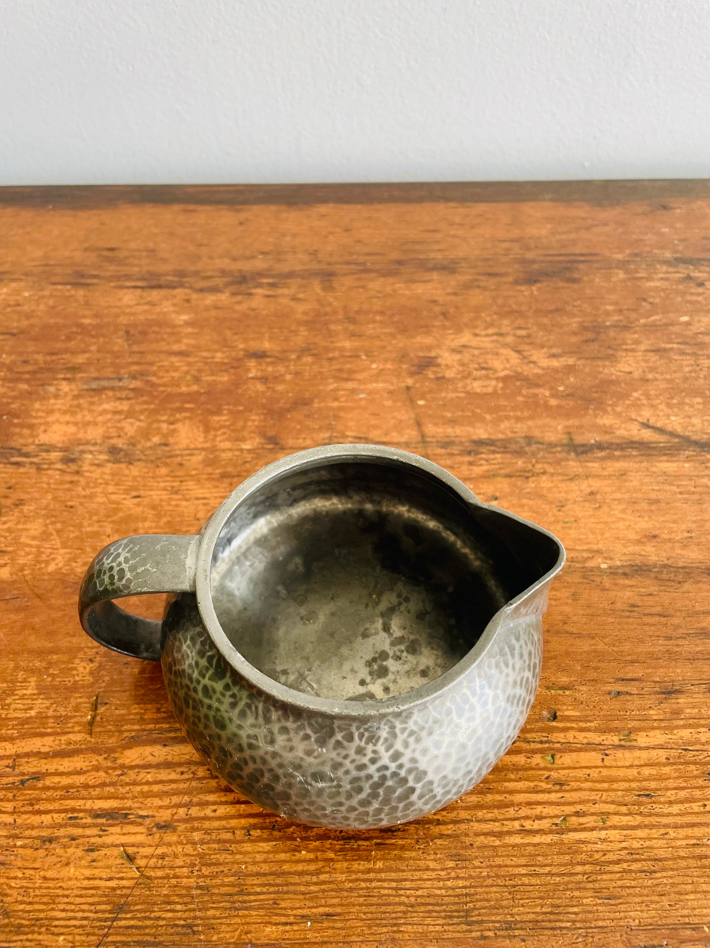 Hammered English Pewter 01075 Creamer Pitcher Jug - Made in England