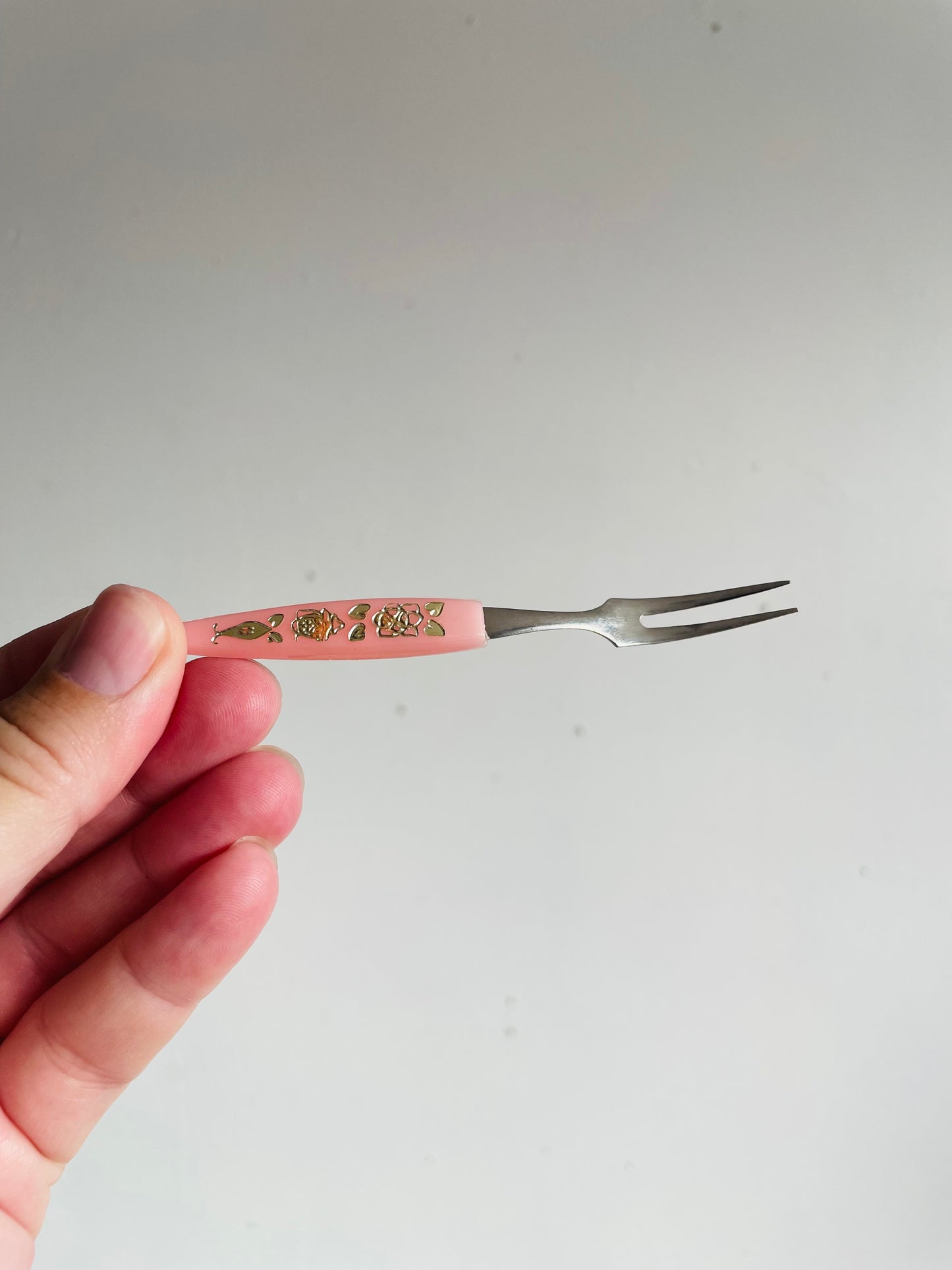 Vintage 1960s Fun Collection of Mini Appetizer Hors d'oeuvres Cocktail Forks & Spoons in Pastel & Neon Colours - Set of 24 Pieces - Stainless Japan