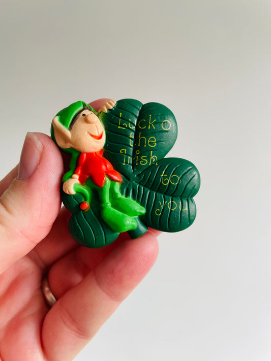 St. Patrick's Day Holiday Pin - Luck O The Irish To You - American Greetings Corp