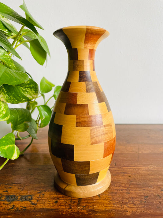 Wood Turned Segmented Vase