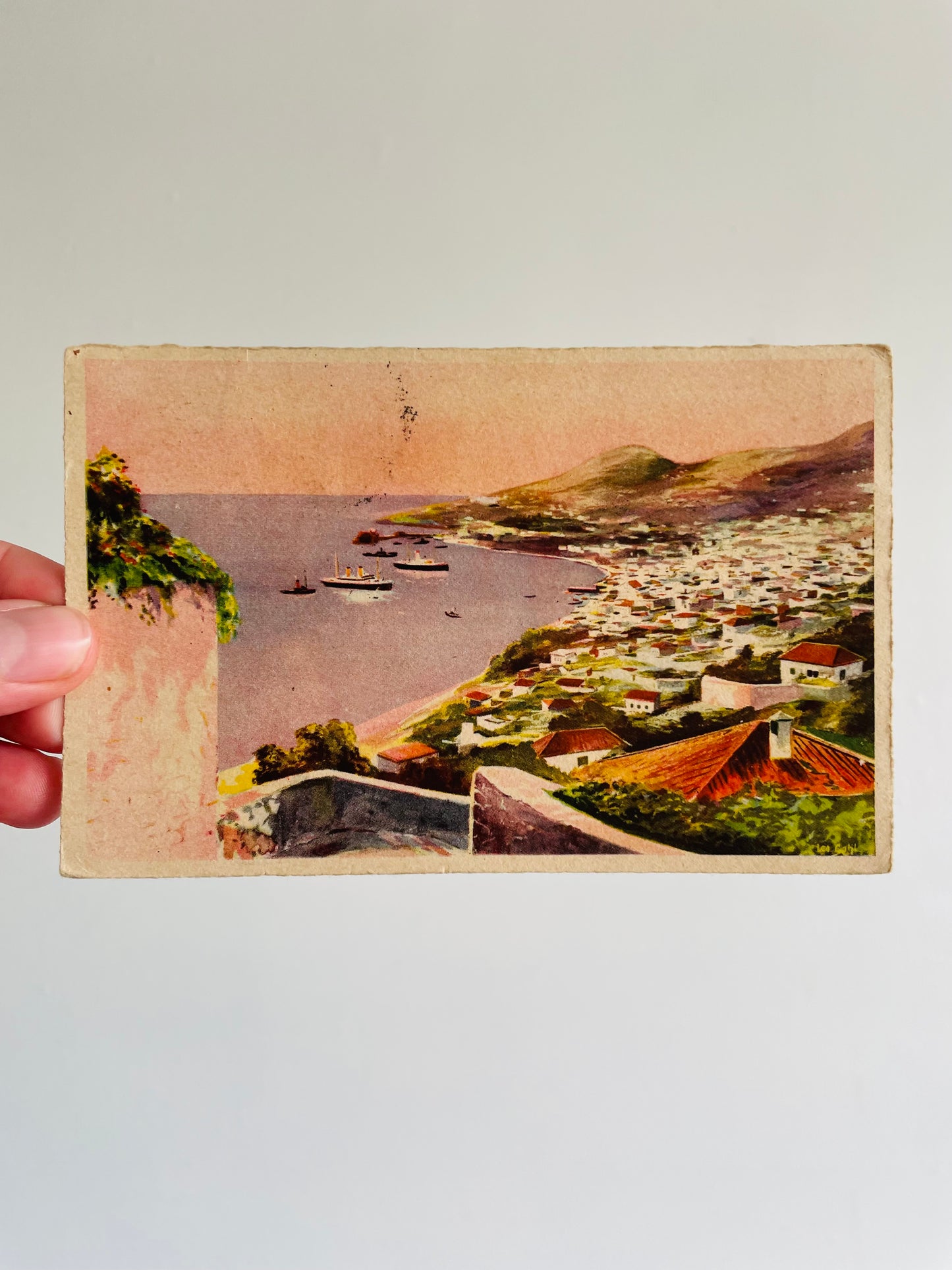 Handwritten Postcard with View of Funchal-Madeira (June 3 1936) - Found in Lisbon, Portugal