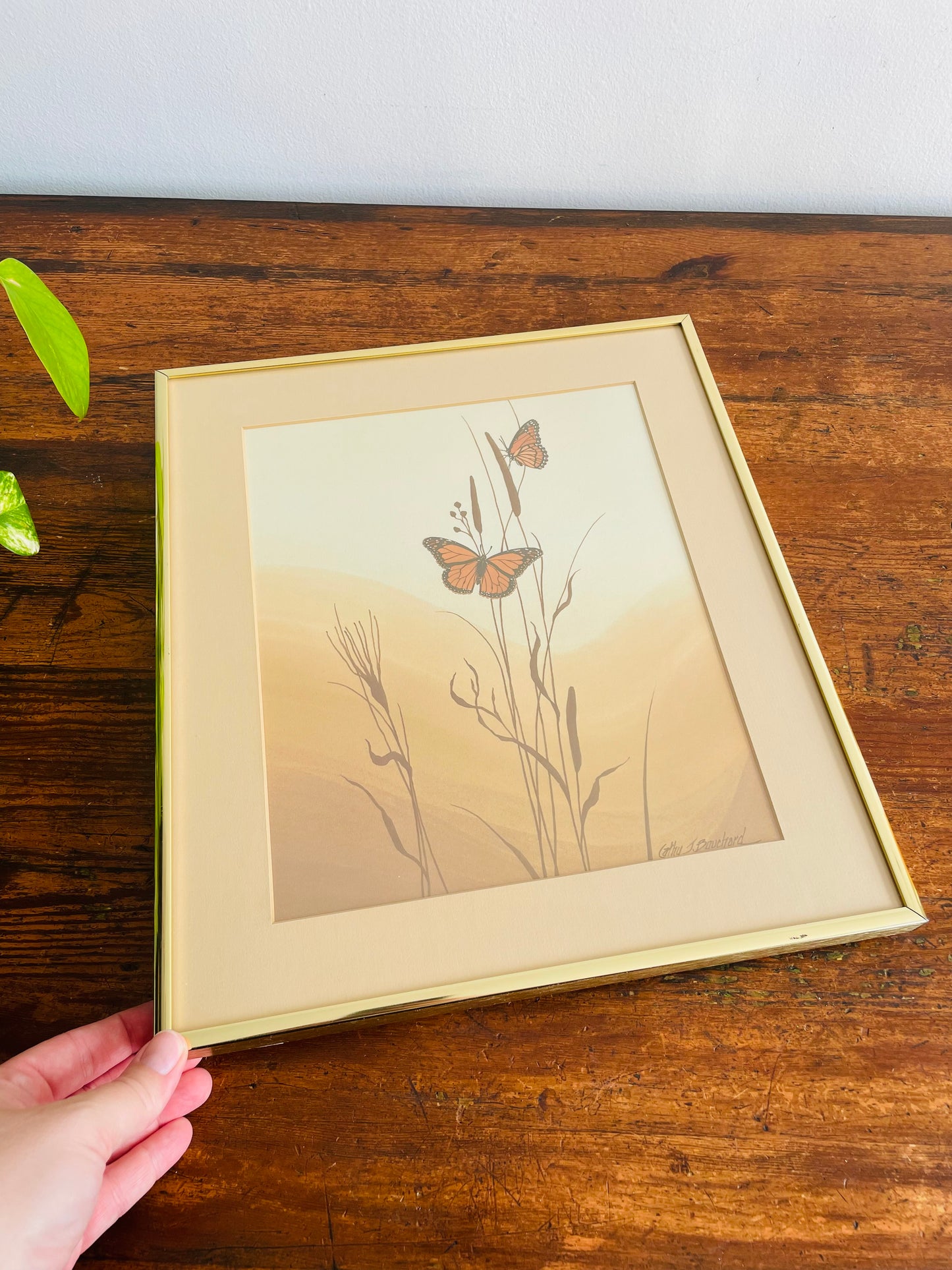 1985 Butterfly Print Picture by Cathy J. Bouchard