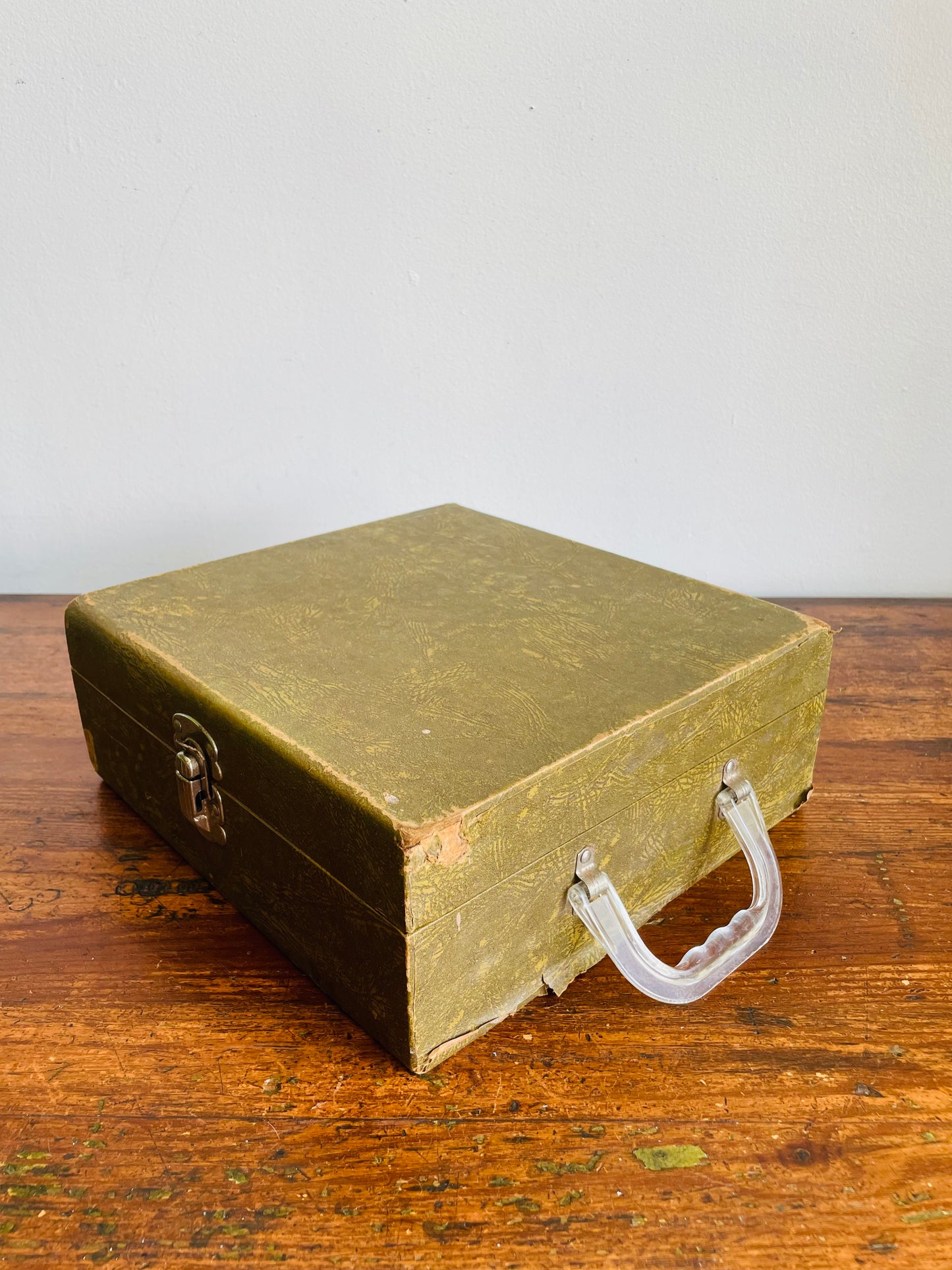 1956 SPI No. 1827 Deluxe Microscope Set in Carry Case - Includes Slides & Book - Made in Japan