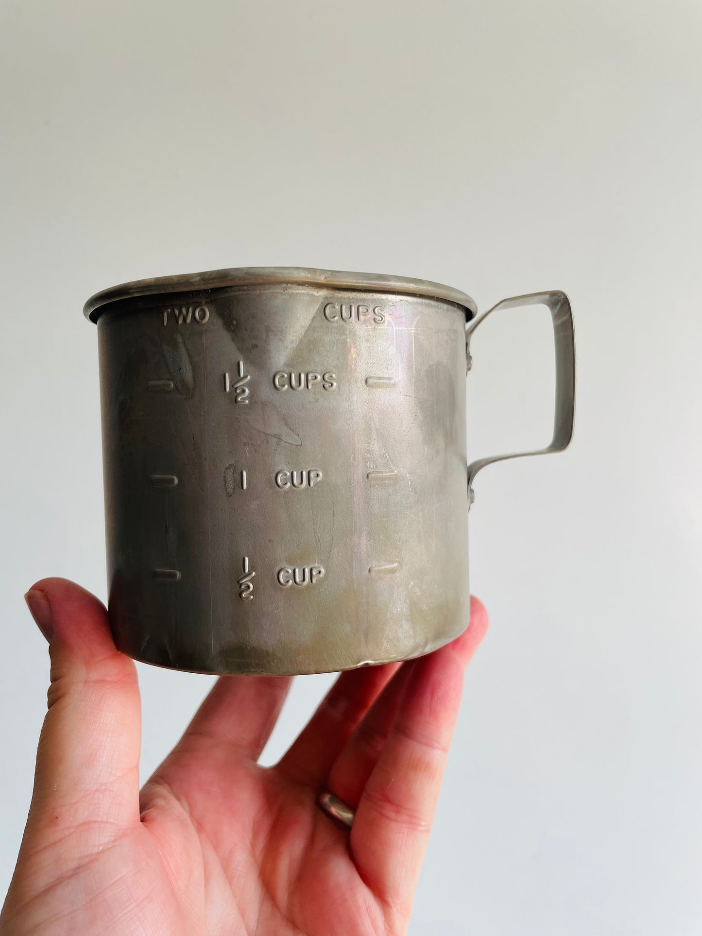 Aluminium Two Cups Measuring Cup Scoop Mug with Handle