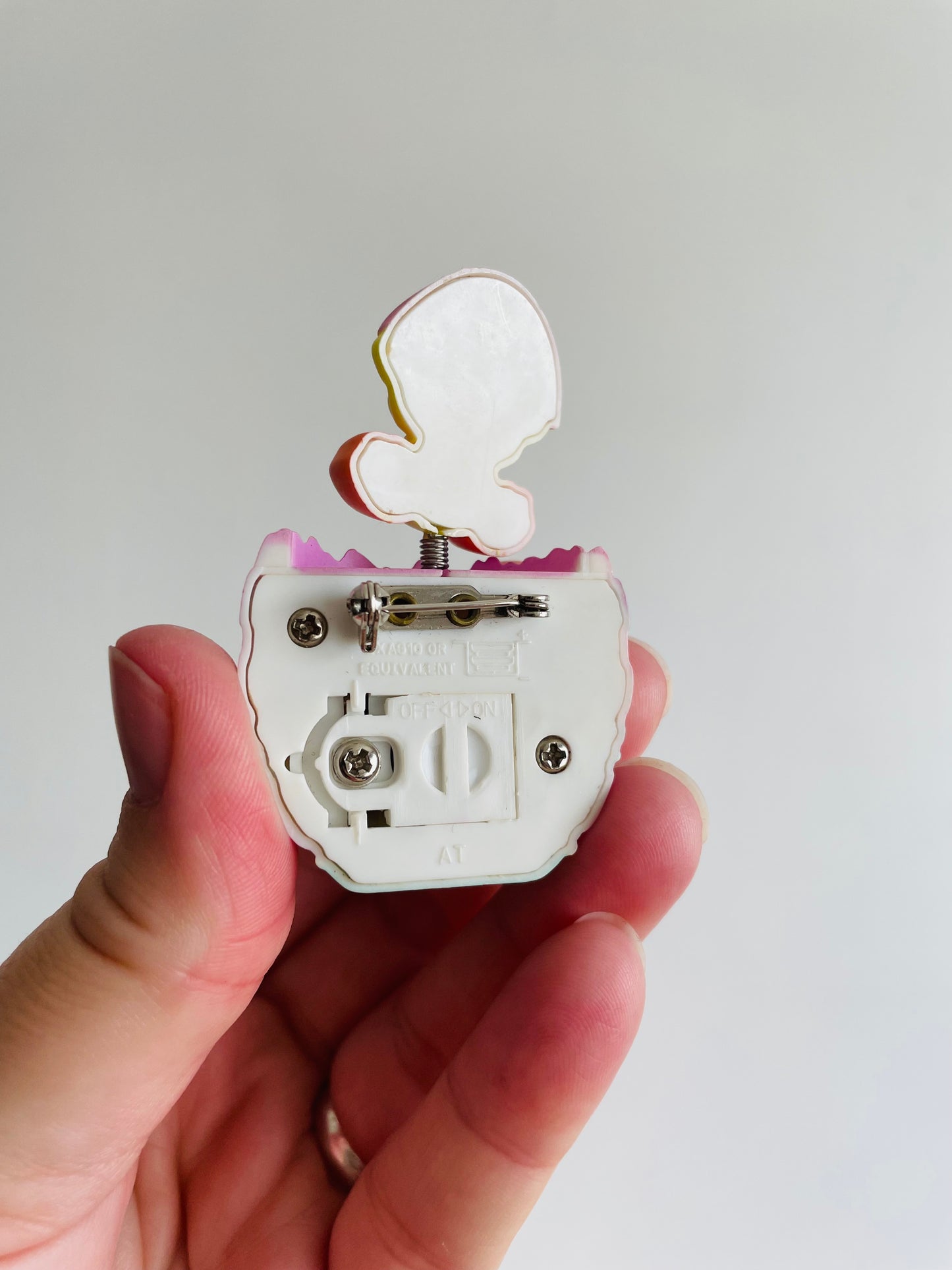 Easter Holiday Pin - Chick Popping Out of Egg on Spring