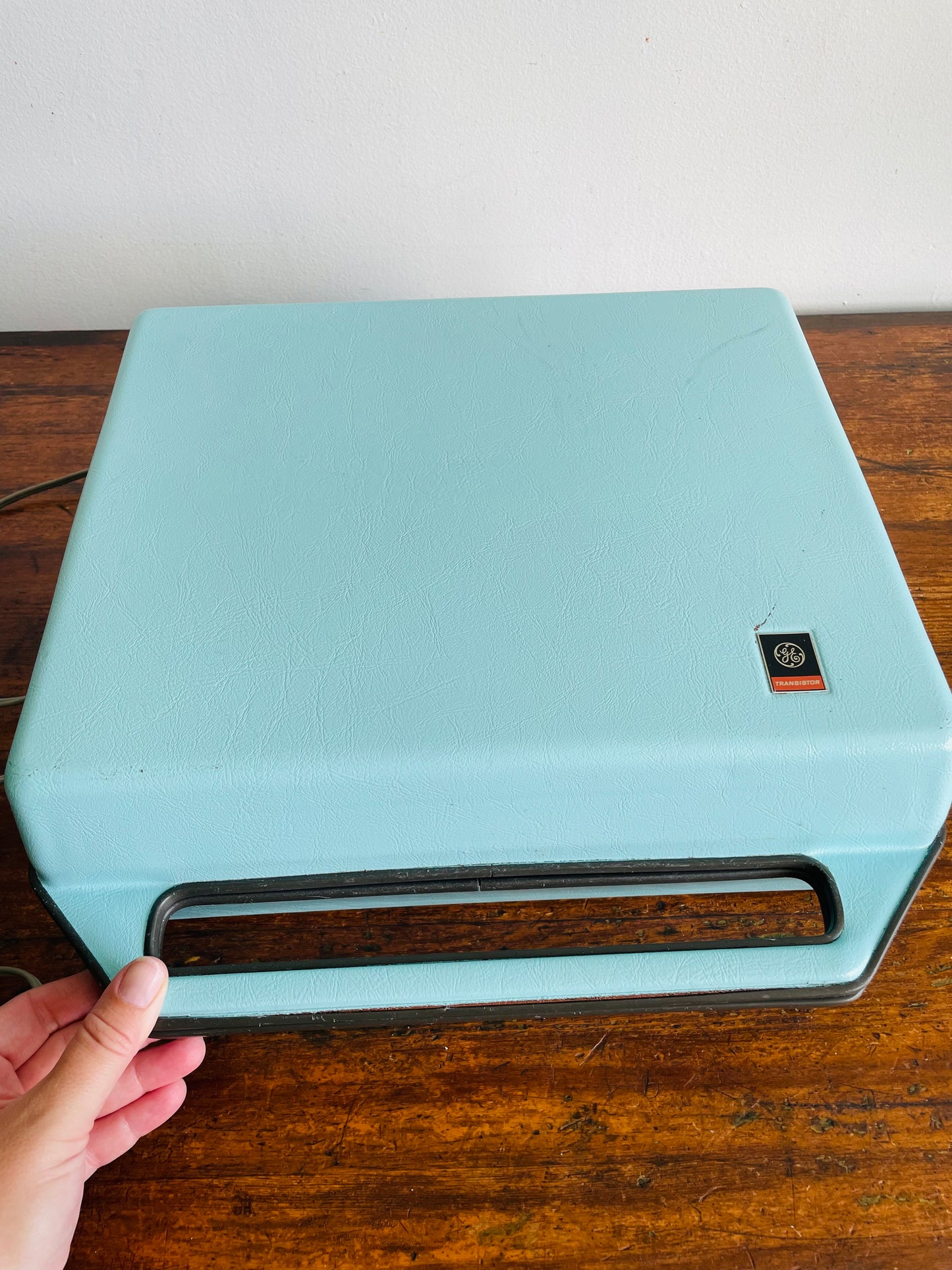 Vintage 1966 Super Cute General Electric Solid State Transistor Portable Suitcase Record Player Model 11A62 - Made in Canada - Tested / Works!