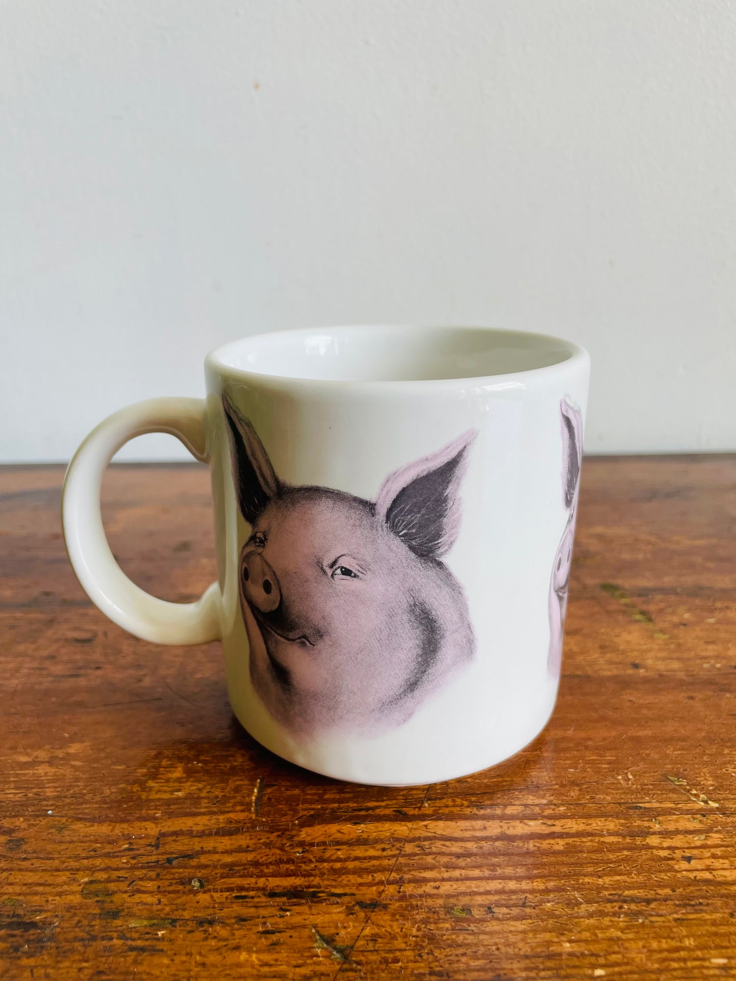 Vintage 1992 Studio Q "Homer" The Pig Mug - Made in Taiwan