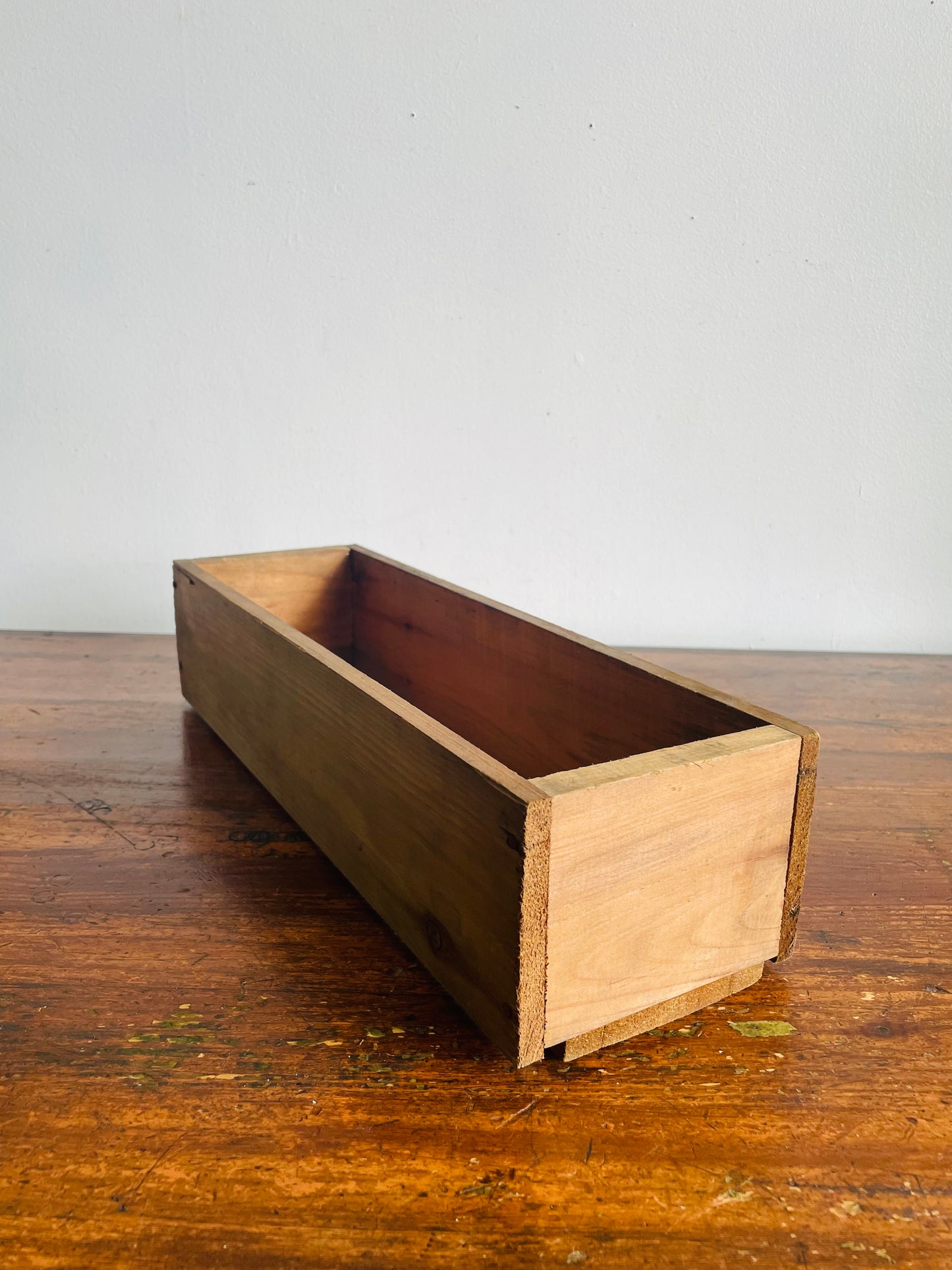 Vintage Slim Wooden Crate Box - From a Barn in Haldimand County - ONE CRATE - Crate C