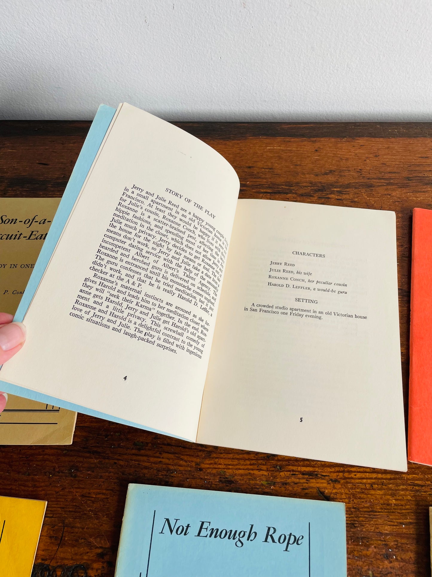 One-Act Plays & Comedy Paperback Book Bundle - Set of 6 Books - E. P. Conkle, Elaine May, Cleve Haubold, Bruce Kimes, Josephina Niggli