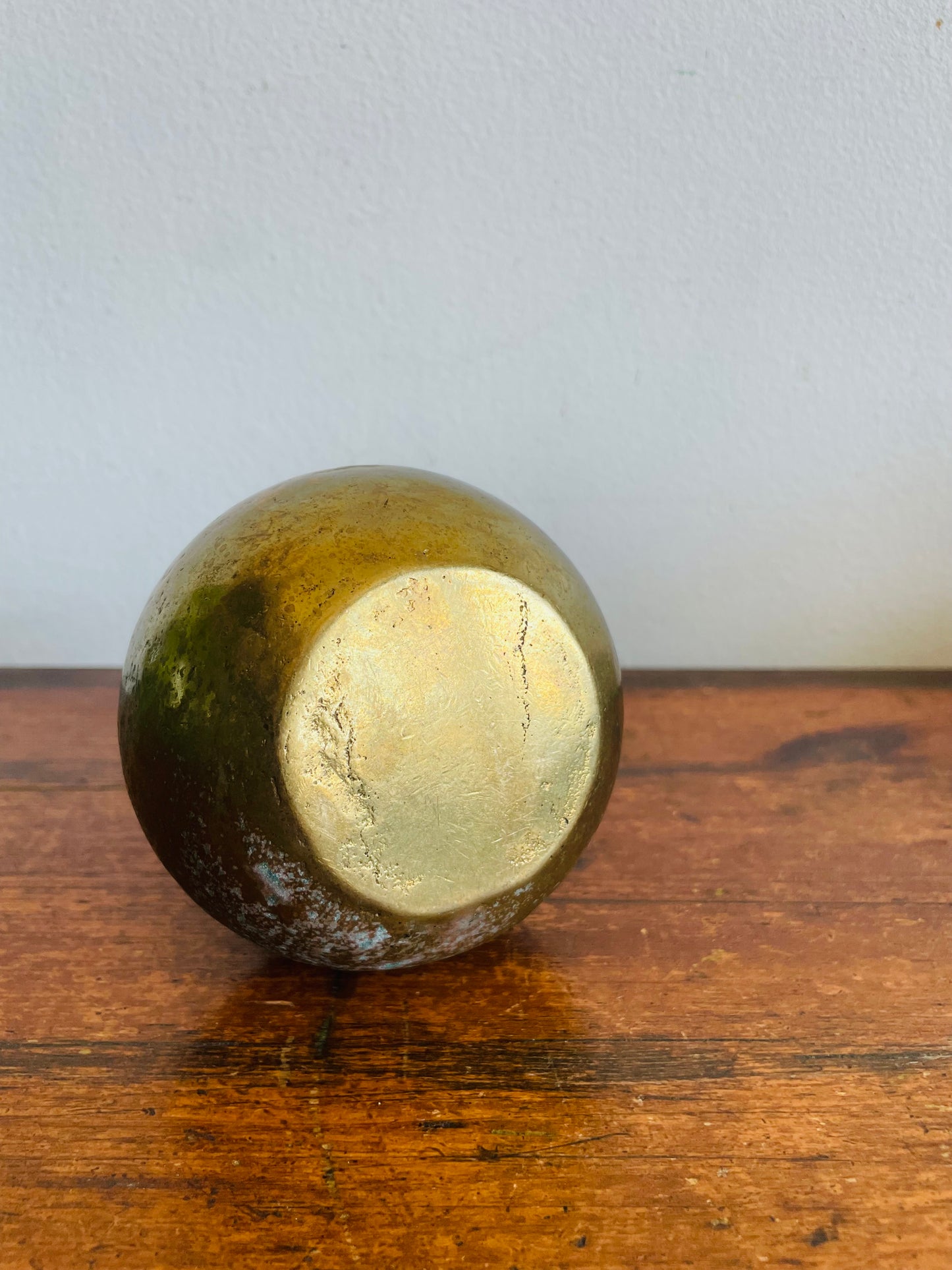 Vintage Very Solid & Heavy Brass Bud Vase