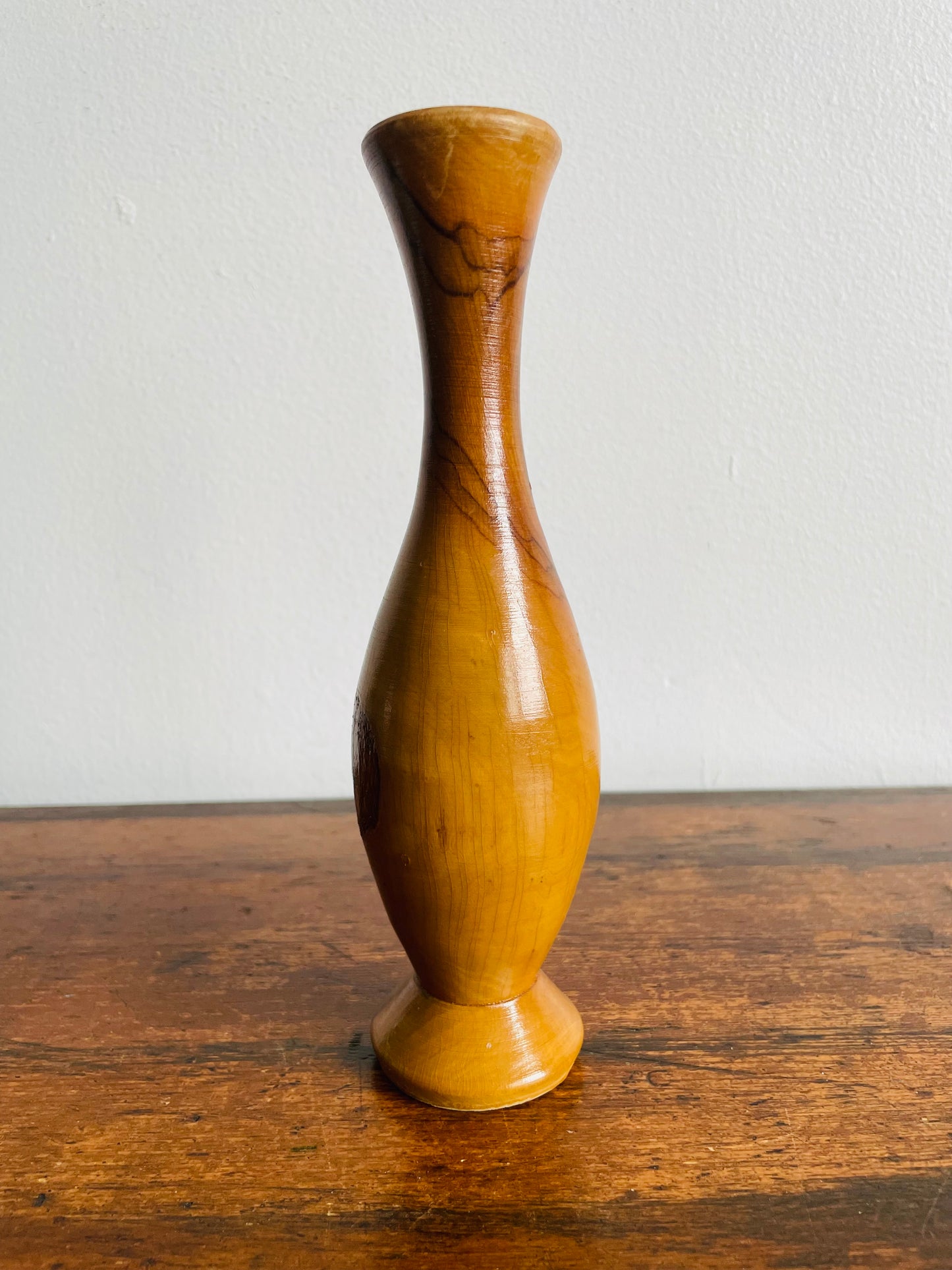 Beautifully Sculpted Wood Bud Vase