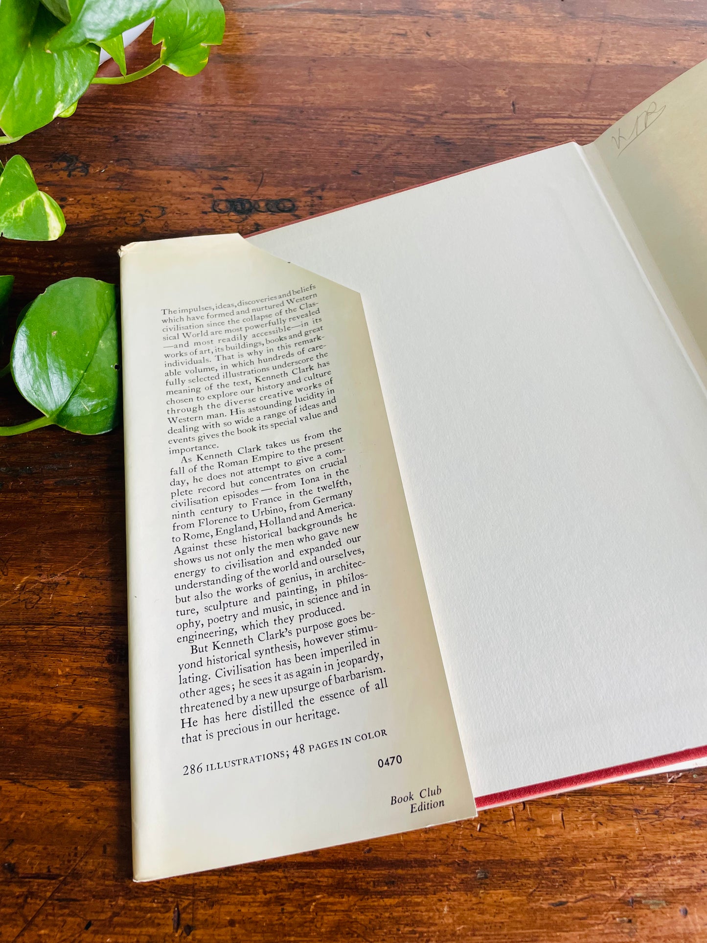 Civilisation by Kenneth Clark Hardcover Book (1969)