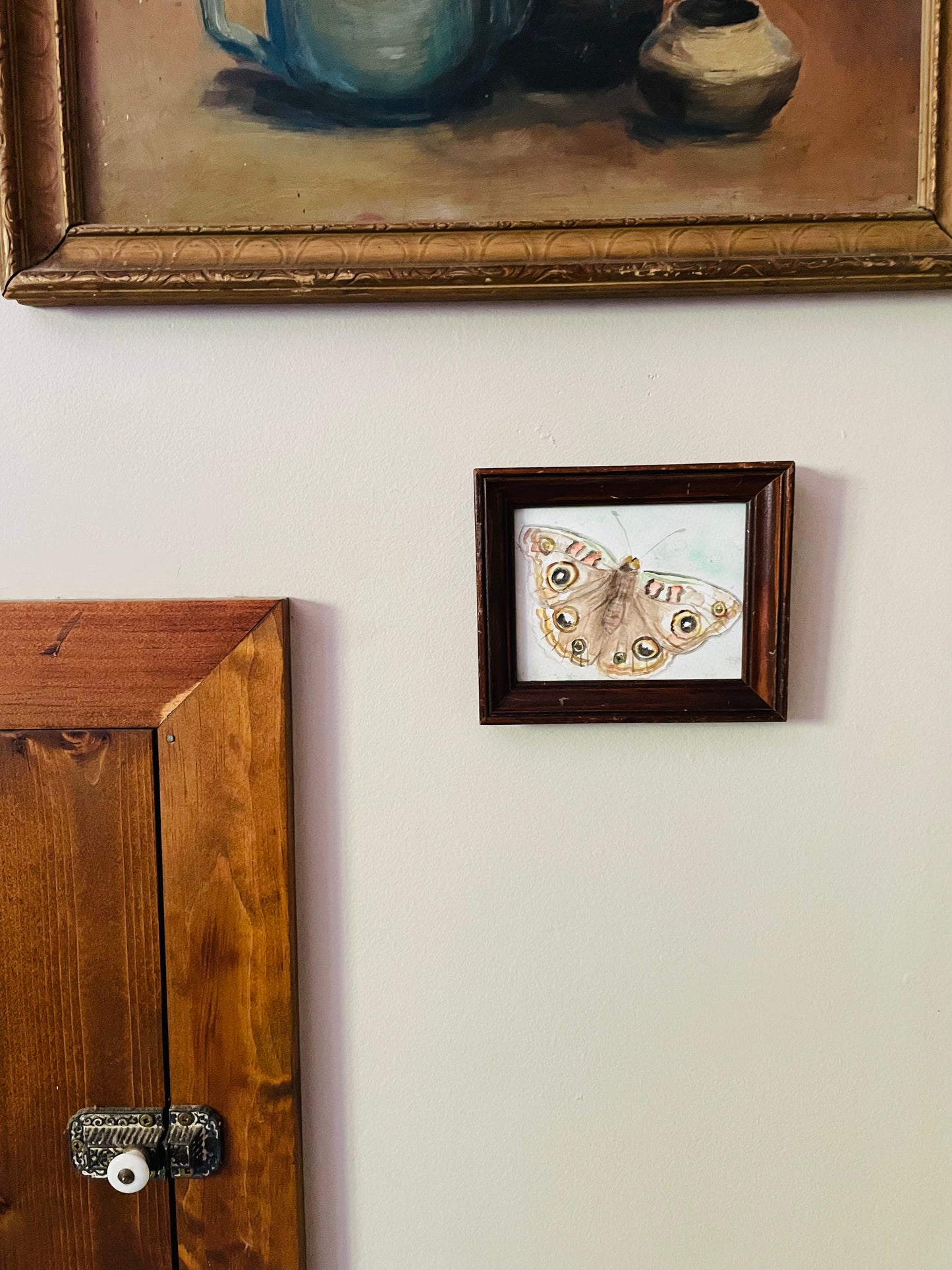 Original Art - Small Watercolour Painting of a Moth