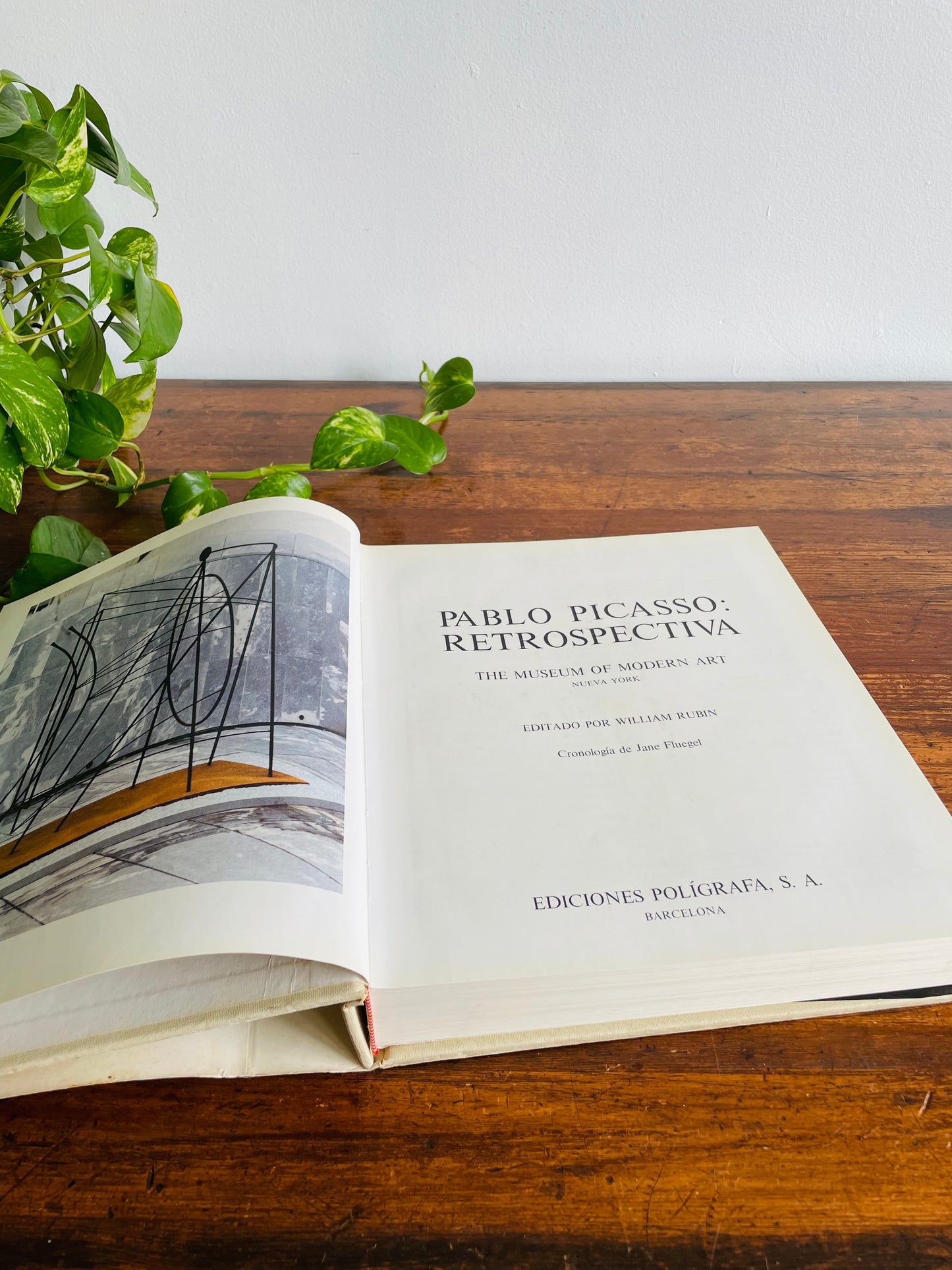 Pablo Picasso Retrospectiva Giant Hardcover Coffee Table Book - The Museum of Modern Art New York - Spanish Text (1980)