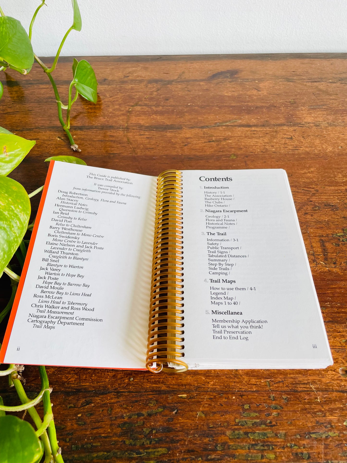 Vintage Guide to The Bruce Trail Spiral Bound Book - Seventeenth Edition (1990)