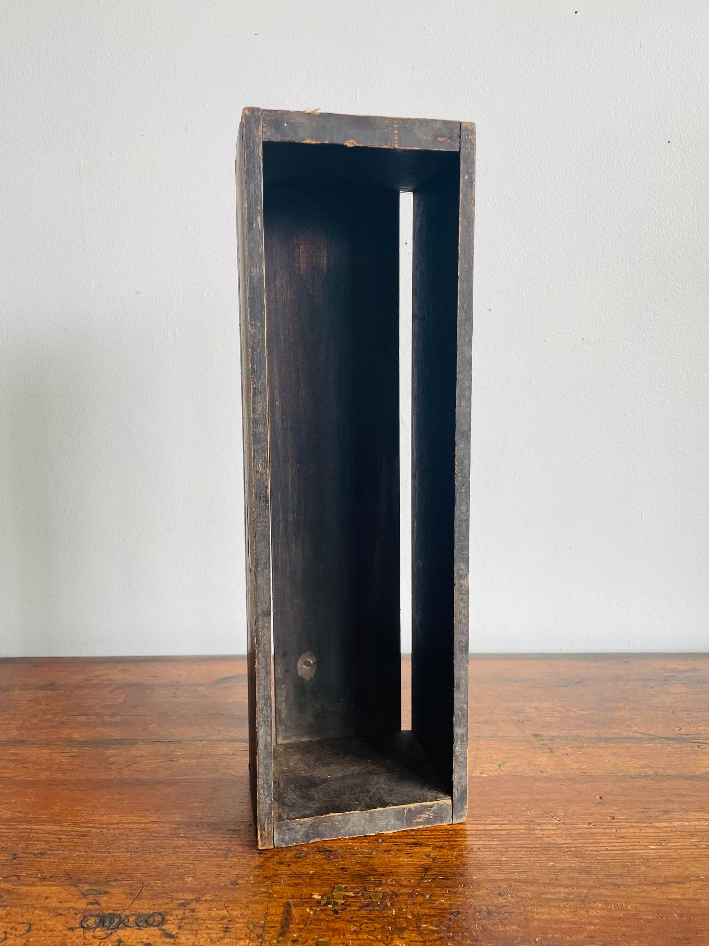 Vintage Slim Wooden Crate Box - From a Barn in Haldimand County - ONE CRATE - Crate A