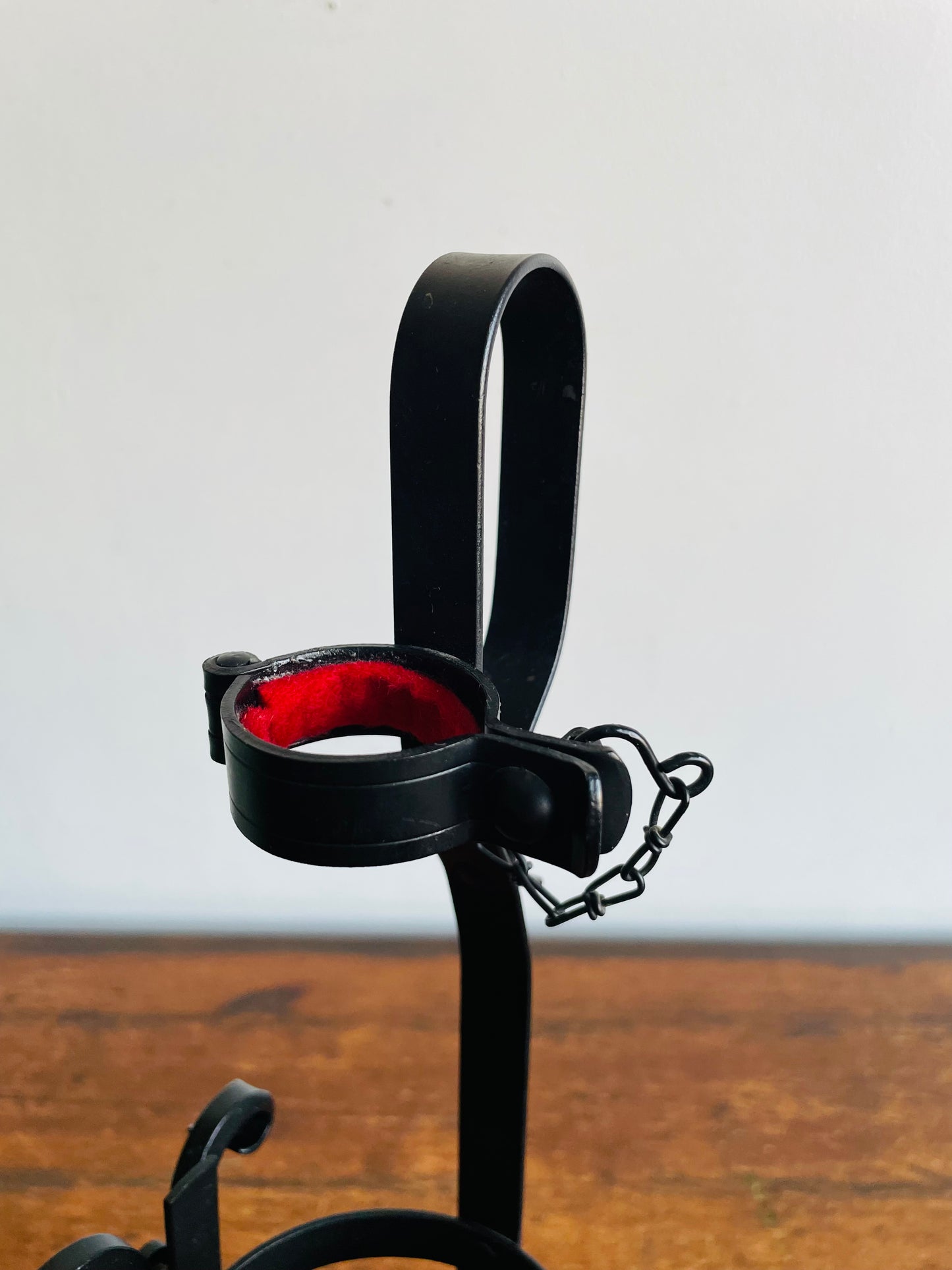 1960s Asbach Uralt Brandy Bottle Iron Swing Pour Cradle #1