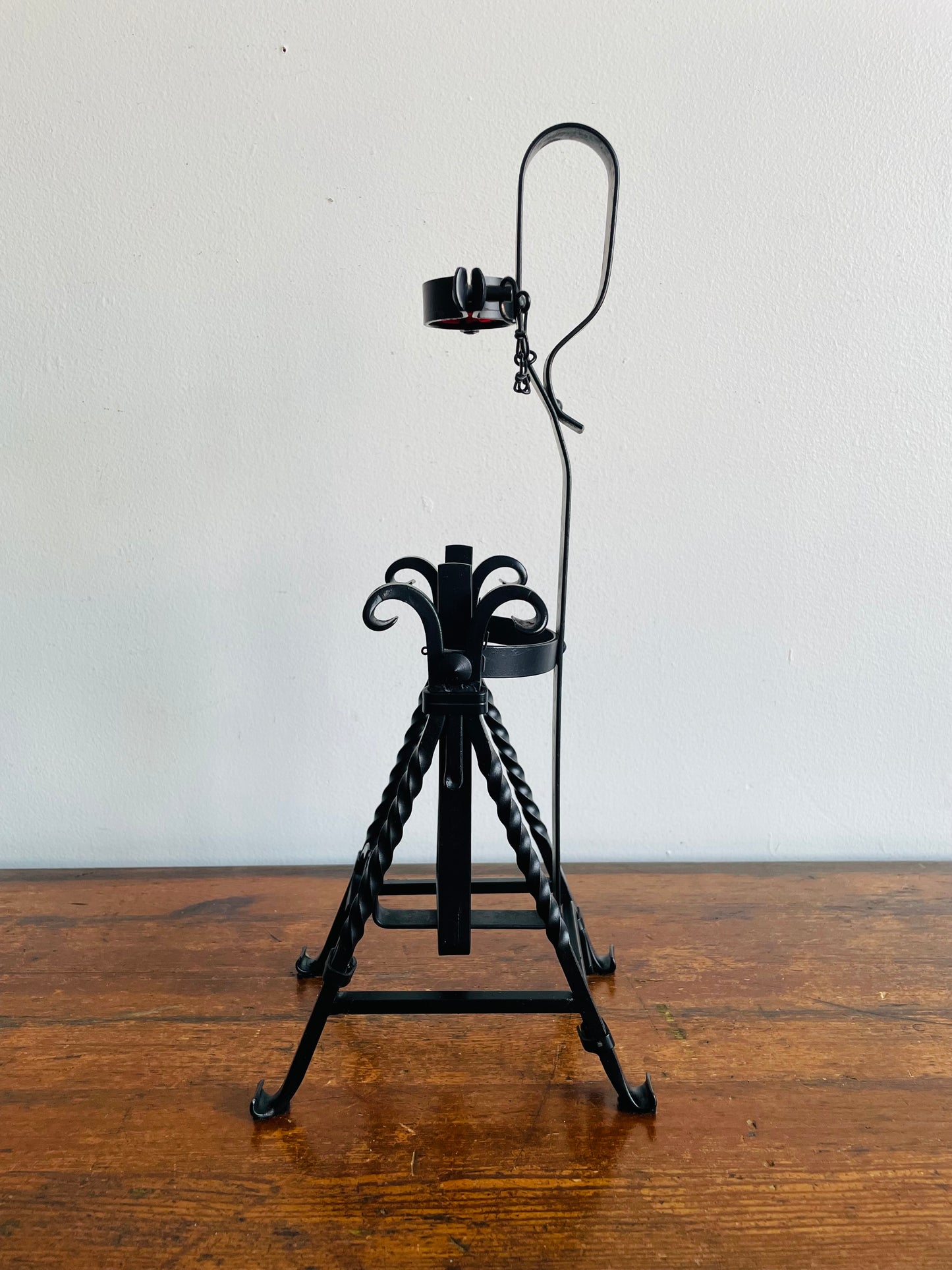 1960s Asbach Uralt Brandy Bottle Iron Swing Pour Cradle #1