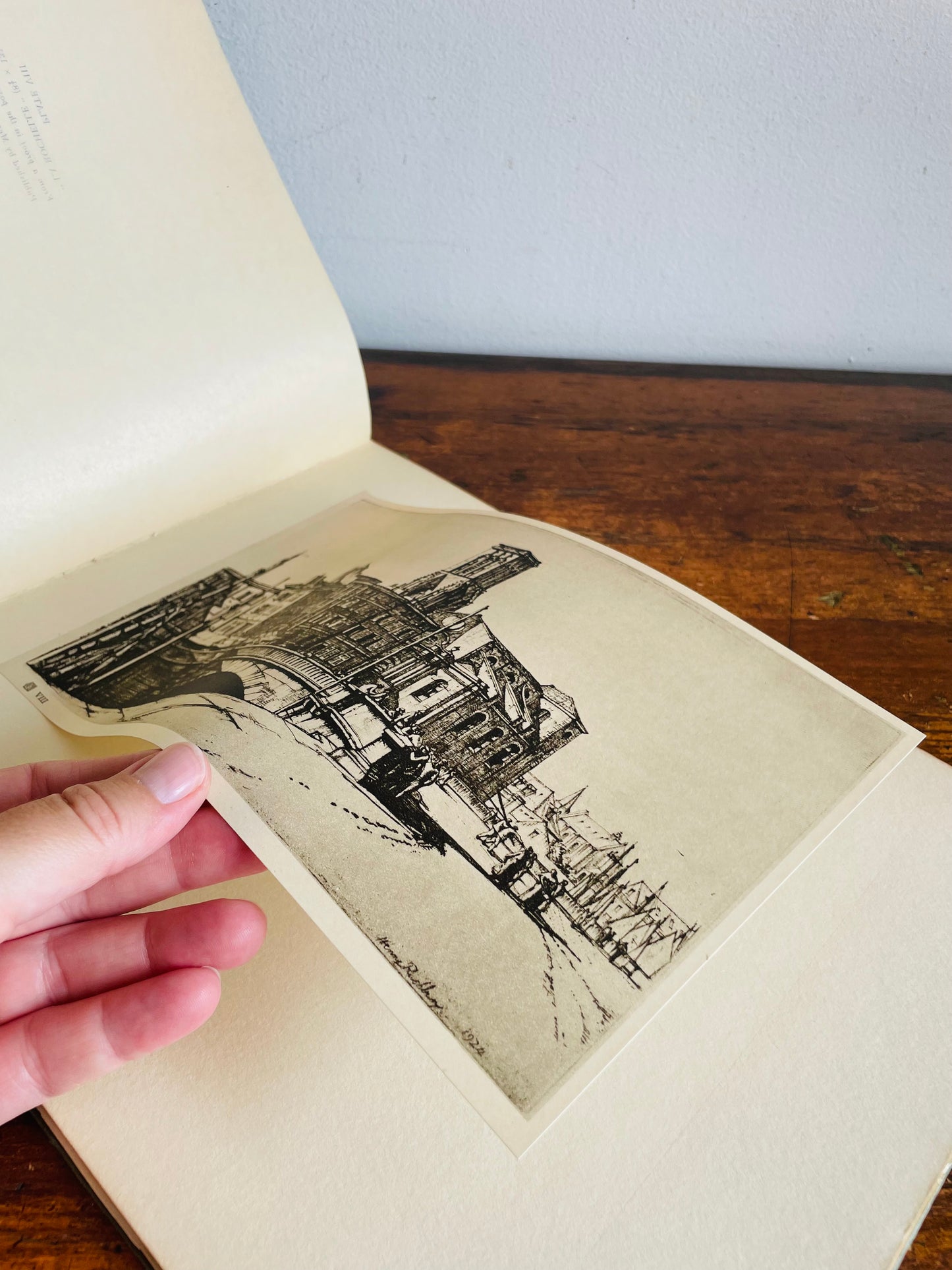 Modern Masters of Etching #18 H. Rushbury Hardcover Art Book (1928) - Great Prints for Framing!
