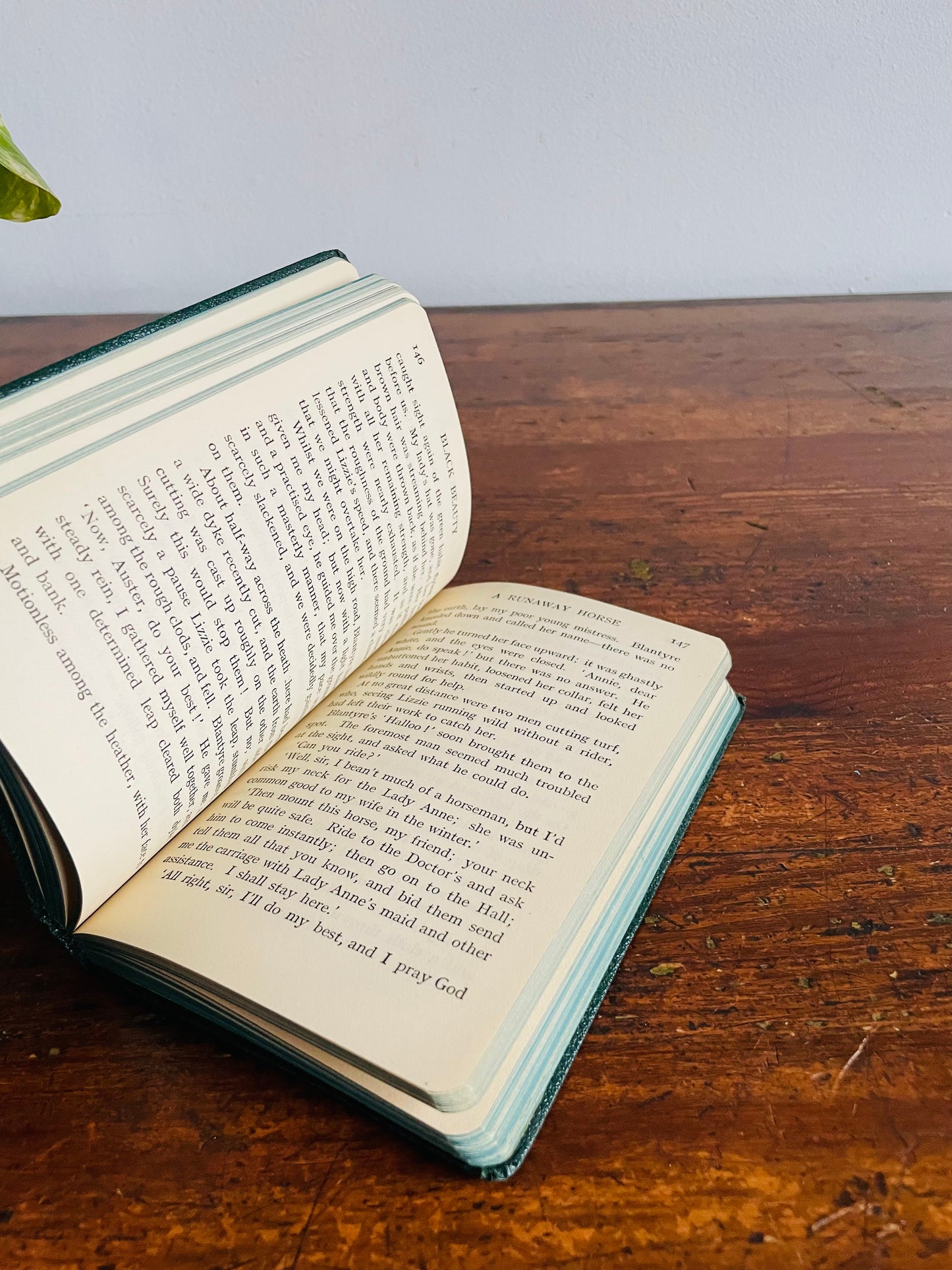 Black Beauty by Anna Sewell Faux Leather Pocket Book - Library of Classics Collins Clear-Type Press (1950s)